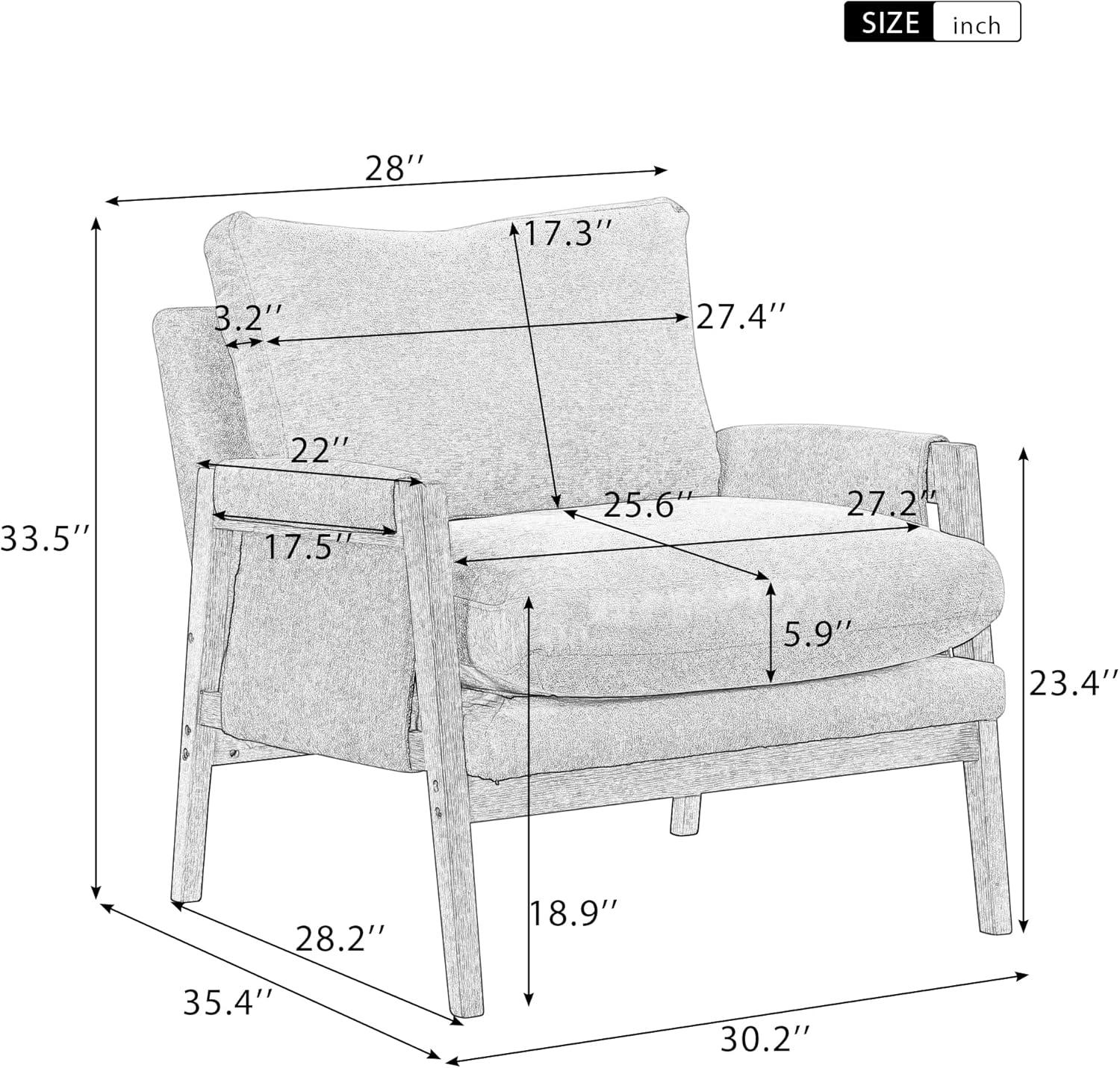 Roundhill Furniture Kelly Mid-Century Modern Velvet Accent Armchair