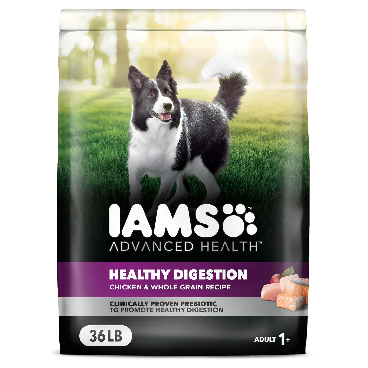Iams Advanced Health Healthy Digestion Chicken And Whole Grain Recipe Dry Dog Food, 36 Lb Bag