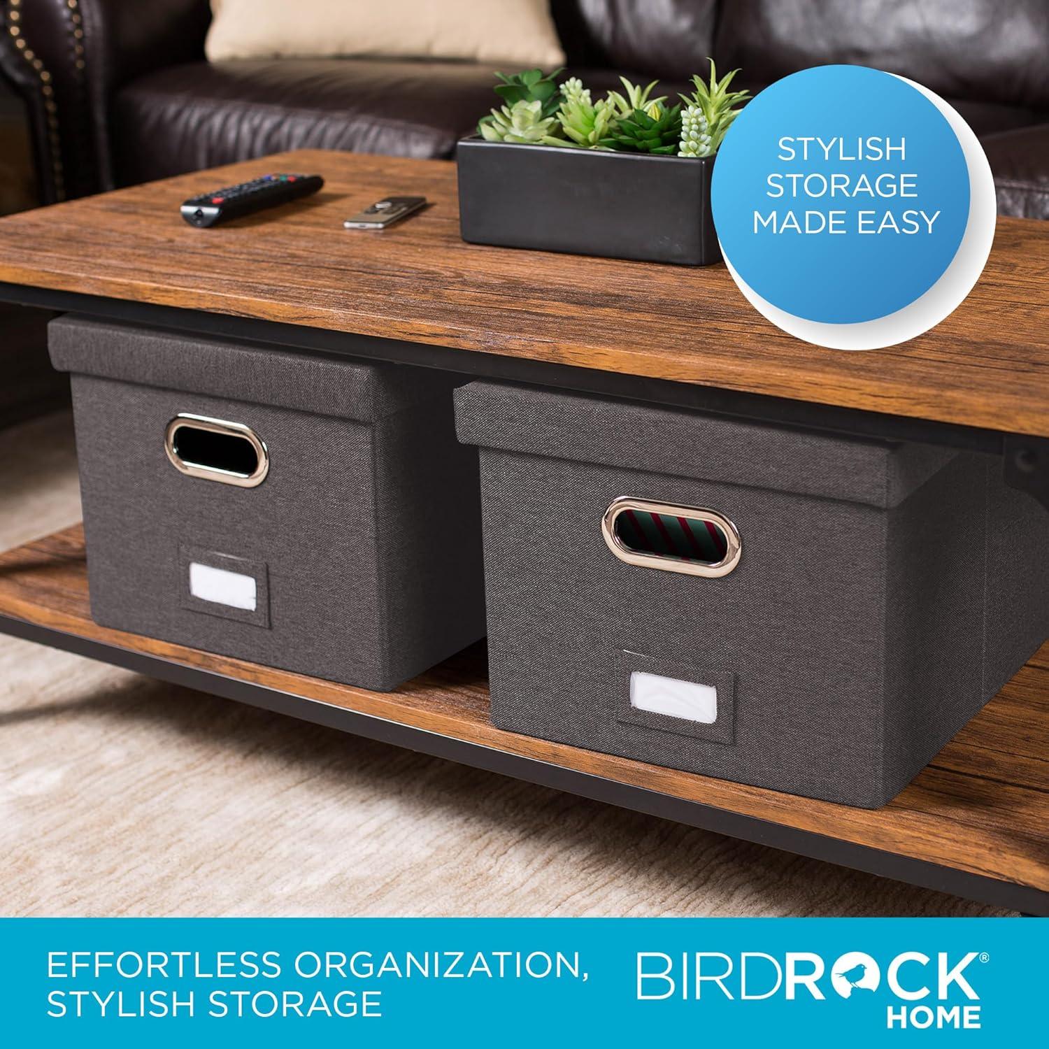 BirdRock Home Internet's Best Collapsible File Storage Fabric Box
