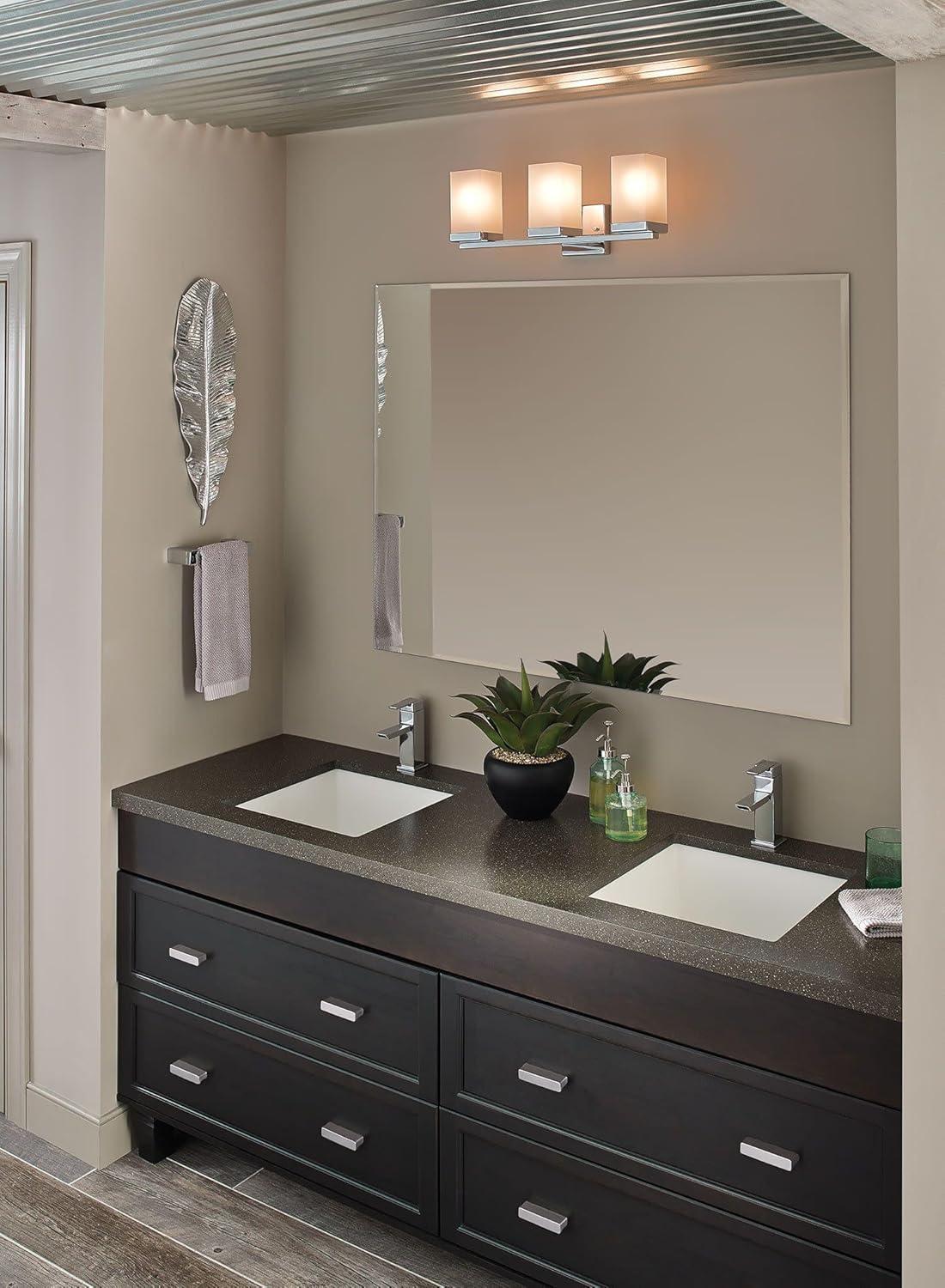 90 Degree Single Hole Bathroom Faucet with Drain Assembly