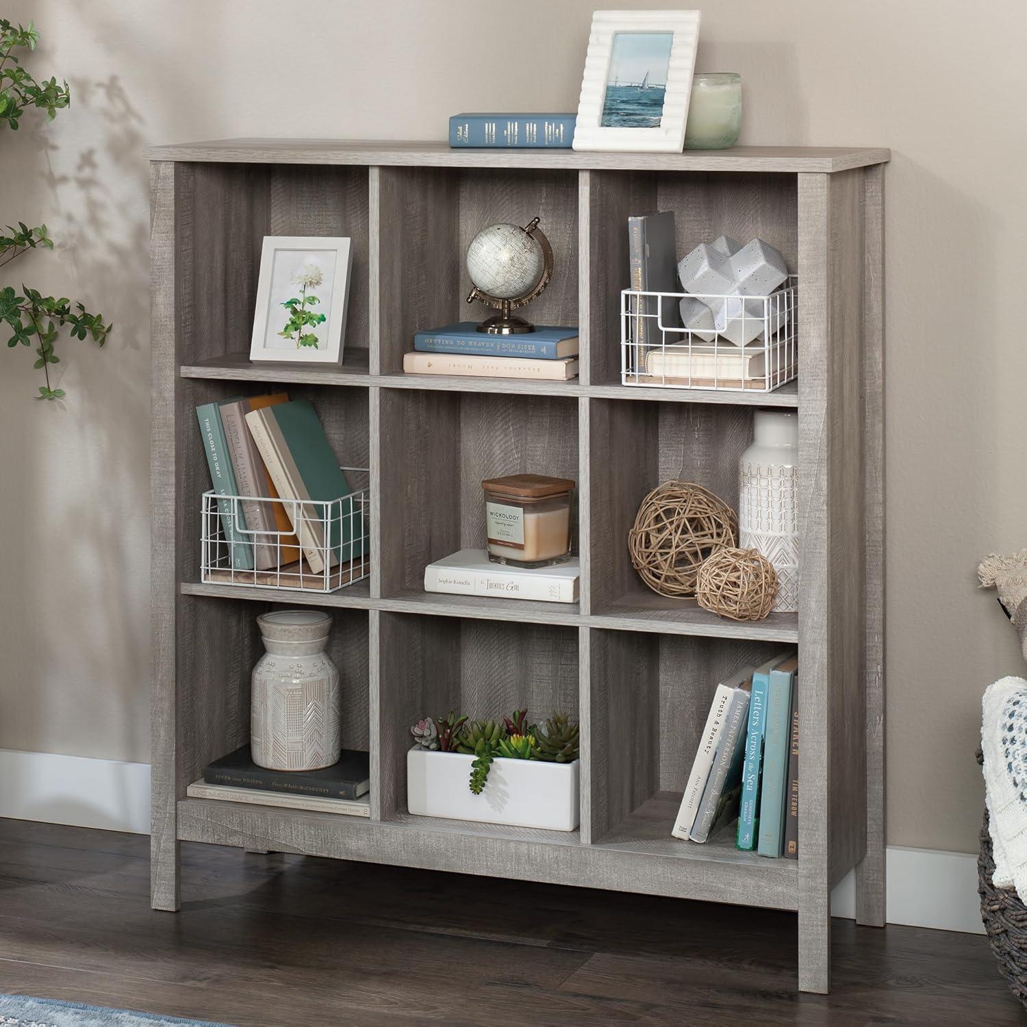 Spring Maple 9-Cube Storage Bookcase with MDF Shelves