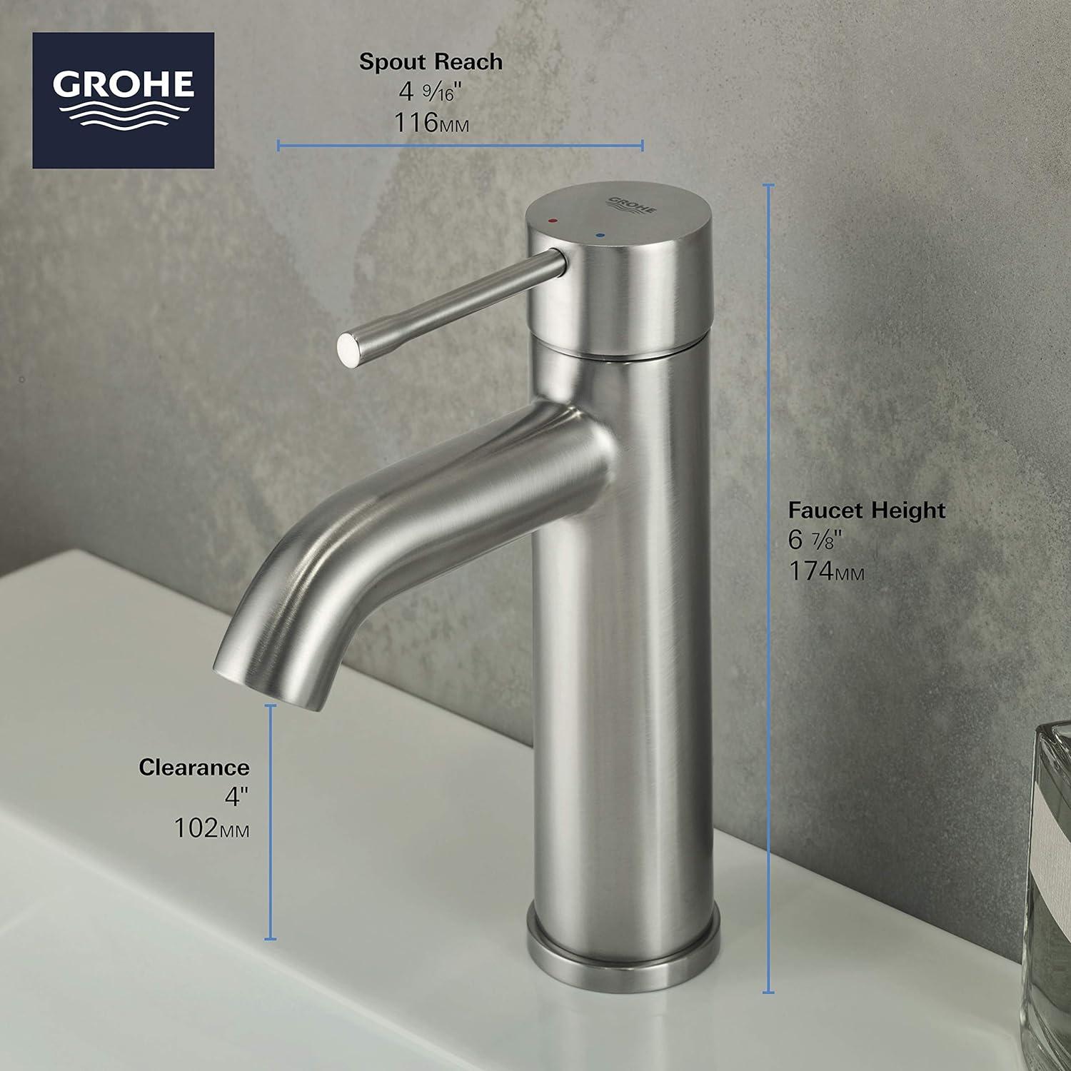 Essence New Single Hole Bathroom Faucet with Drain Assembly