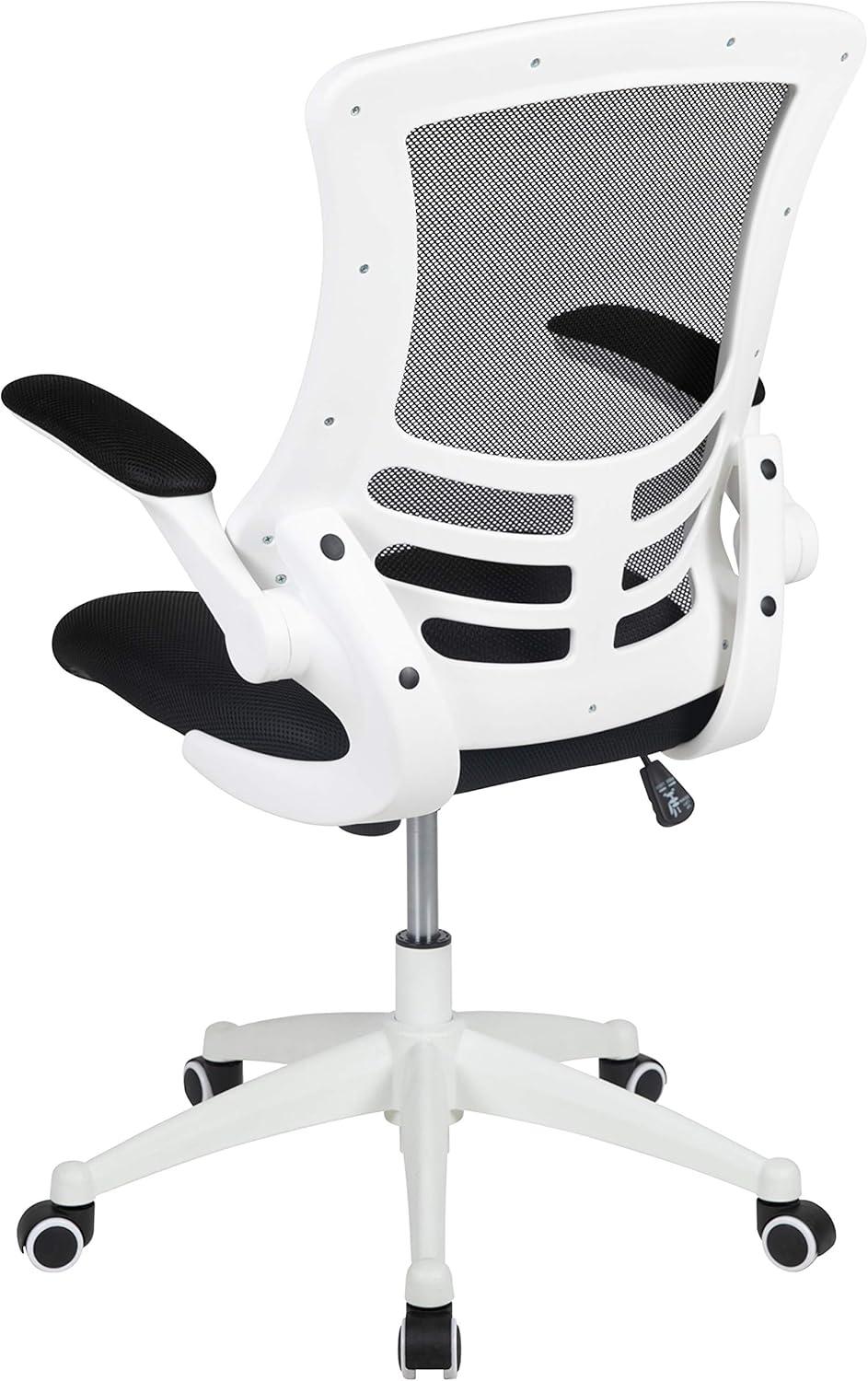 Flash Furniture Mid-Back Mesh Swivel Ergonomic Task Office Chair with Flip-Up Arms