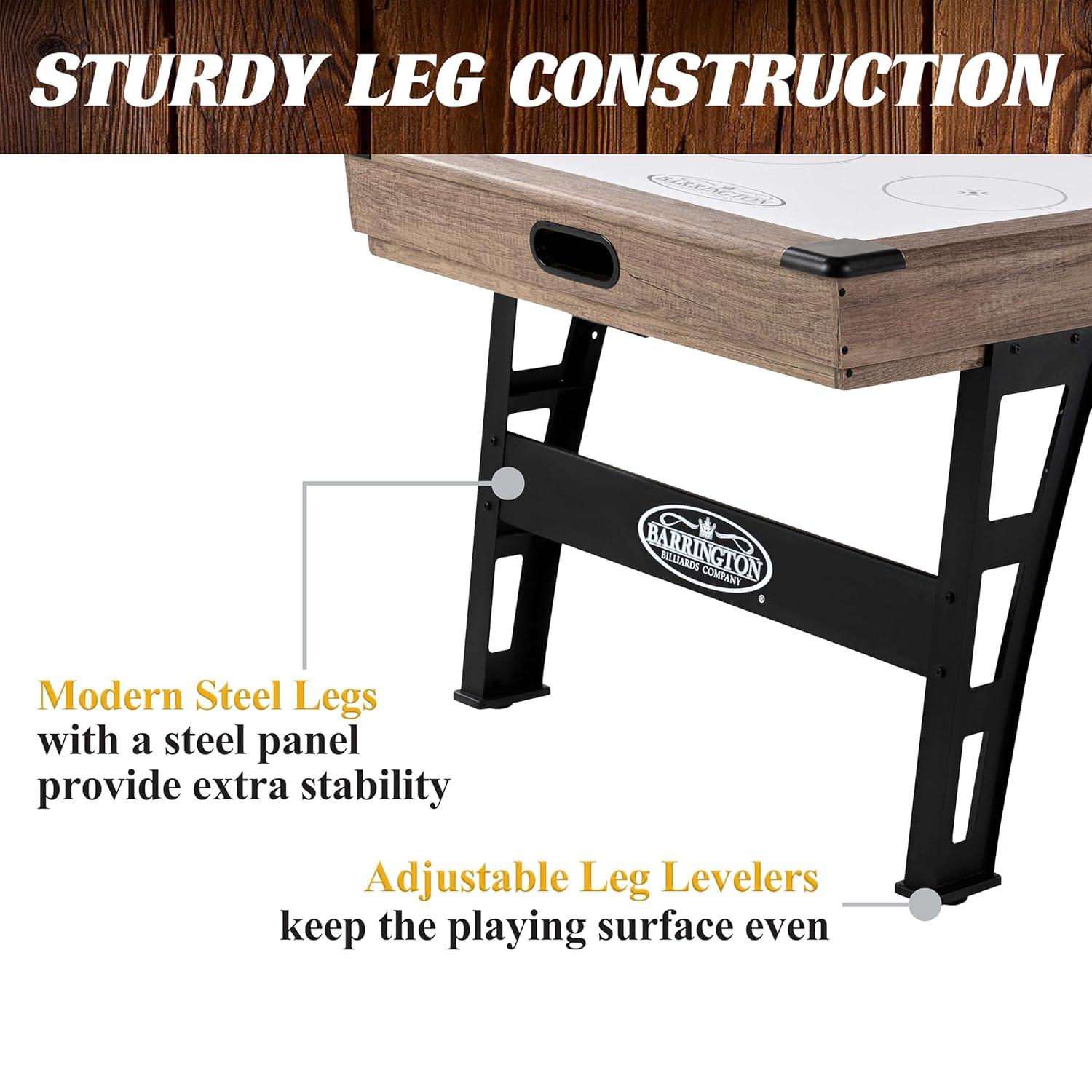 Barrington Billiards Company Barrington Urban 7' Air Powered Hockey Table With Pusher And Puck Set