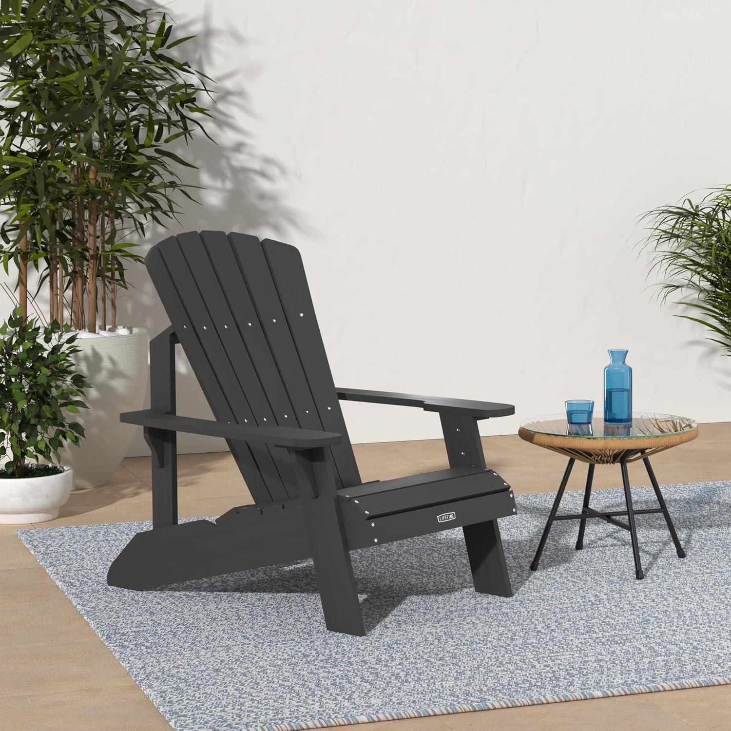 Lifetime Adirondack Chair Black, 60284