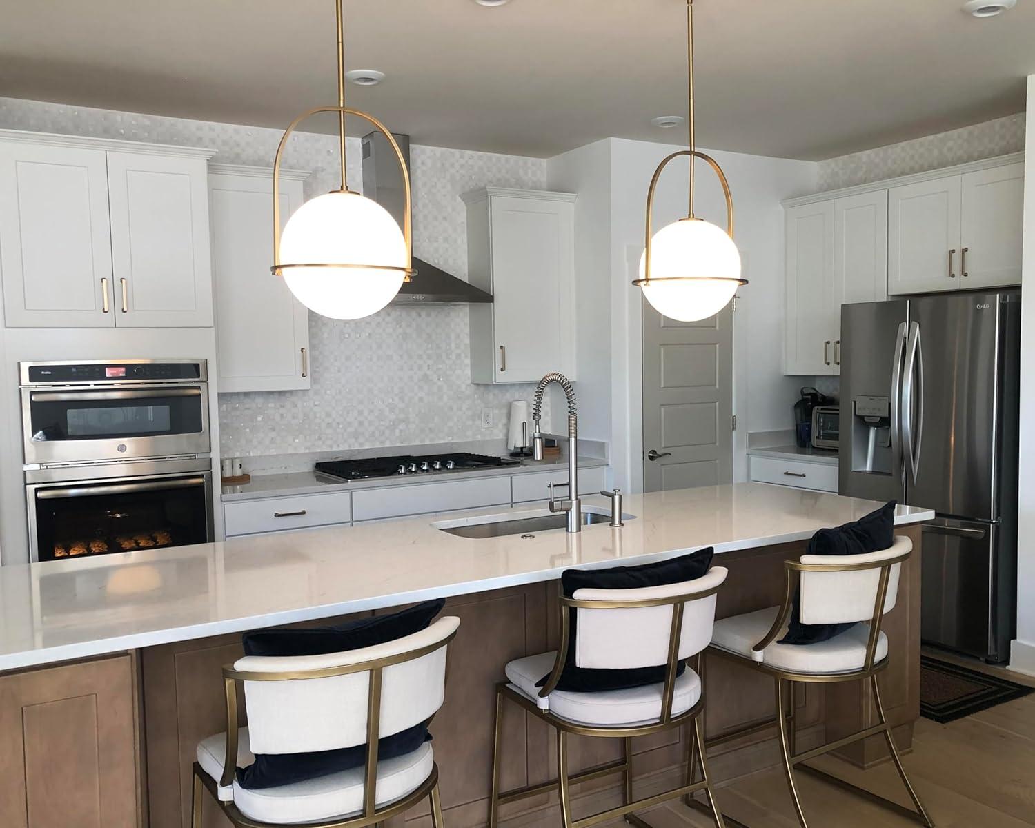 Arie Single Light Glass Dimmable Pendant