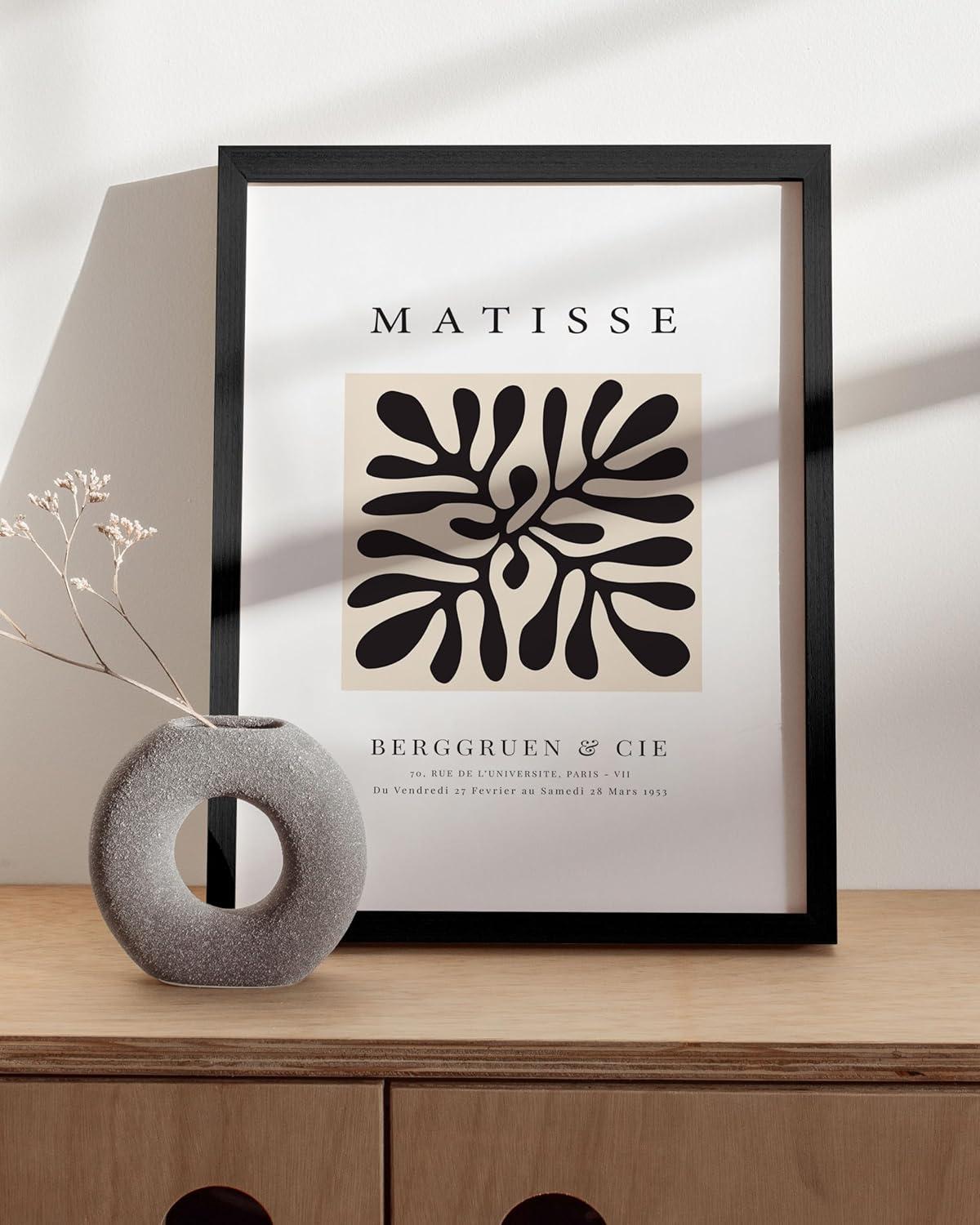 HAUS AND HUES Henri Matisse Posters and Abstract Art Prints - Henri Matisse Prints and Art Exhibition Poster | Matisse Paper Cutouts Aesthetic Art Drawing Matisse Wall Art, Cut Out Art UNFRAMED 12x16