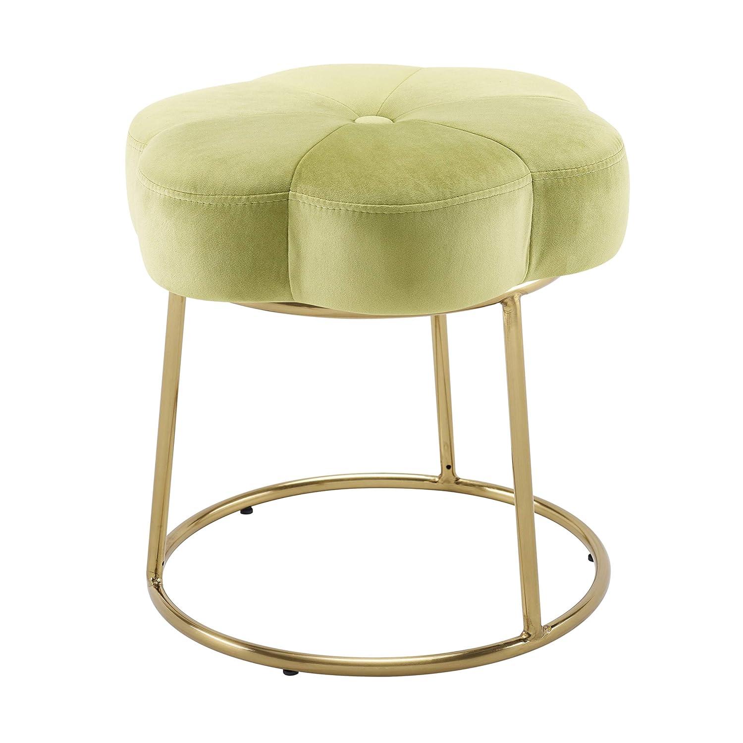 Ciara Flower Cushioned Vanity Stool