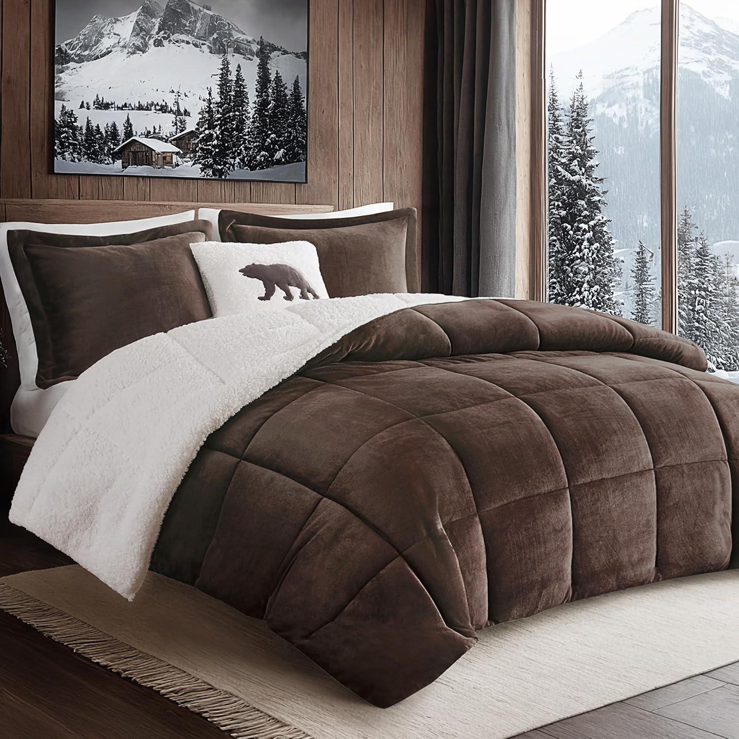 Woolrich Woolrich Alton Plush to Sherpa Down Alternative Comforter Set