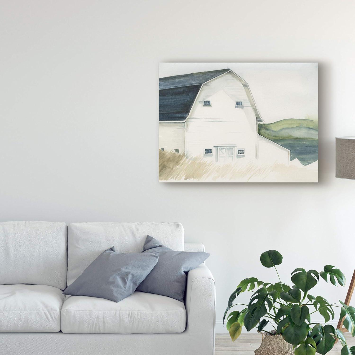 Trademark Fine Art 'Watercolor Barn IV' Canvas Art by Jennifer Paxton Parker
