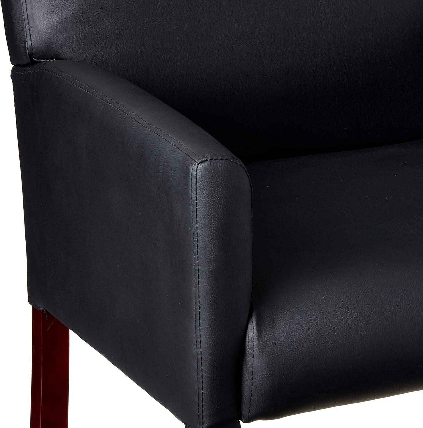Boss Office Products Black Joinable Midback Guest Reception Waiting Room Chair