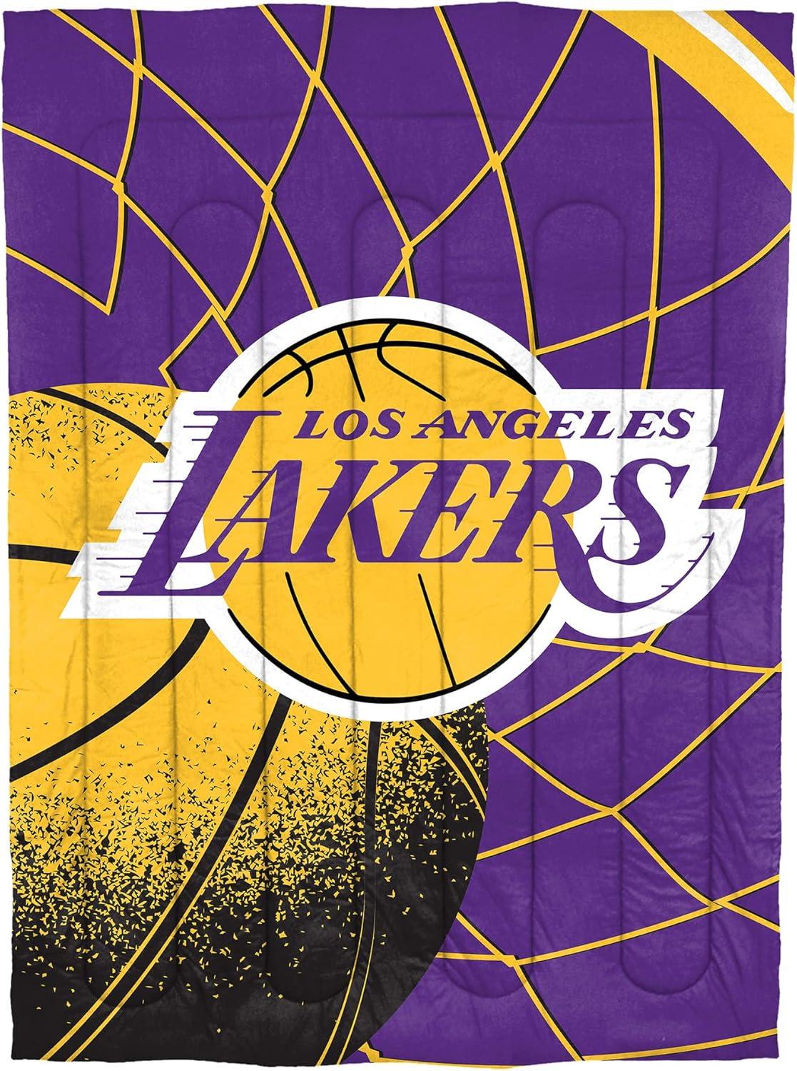 Sweet Home Collection NBA Los Angeles Lakers Comforter & Sham set Twin/Twin XL