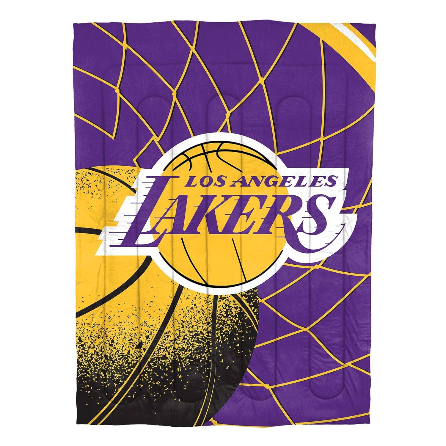 Sweet Home Collection NBA Los Angeles Lakers Comforter & Sham set Twin/Twin XL