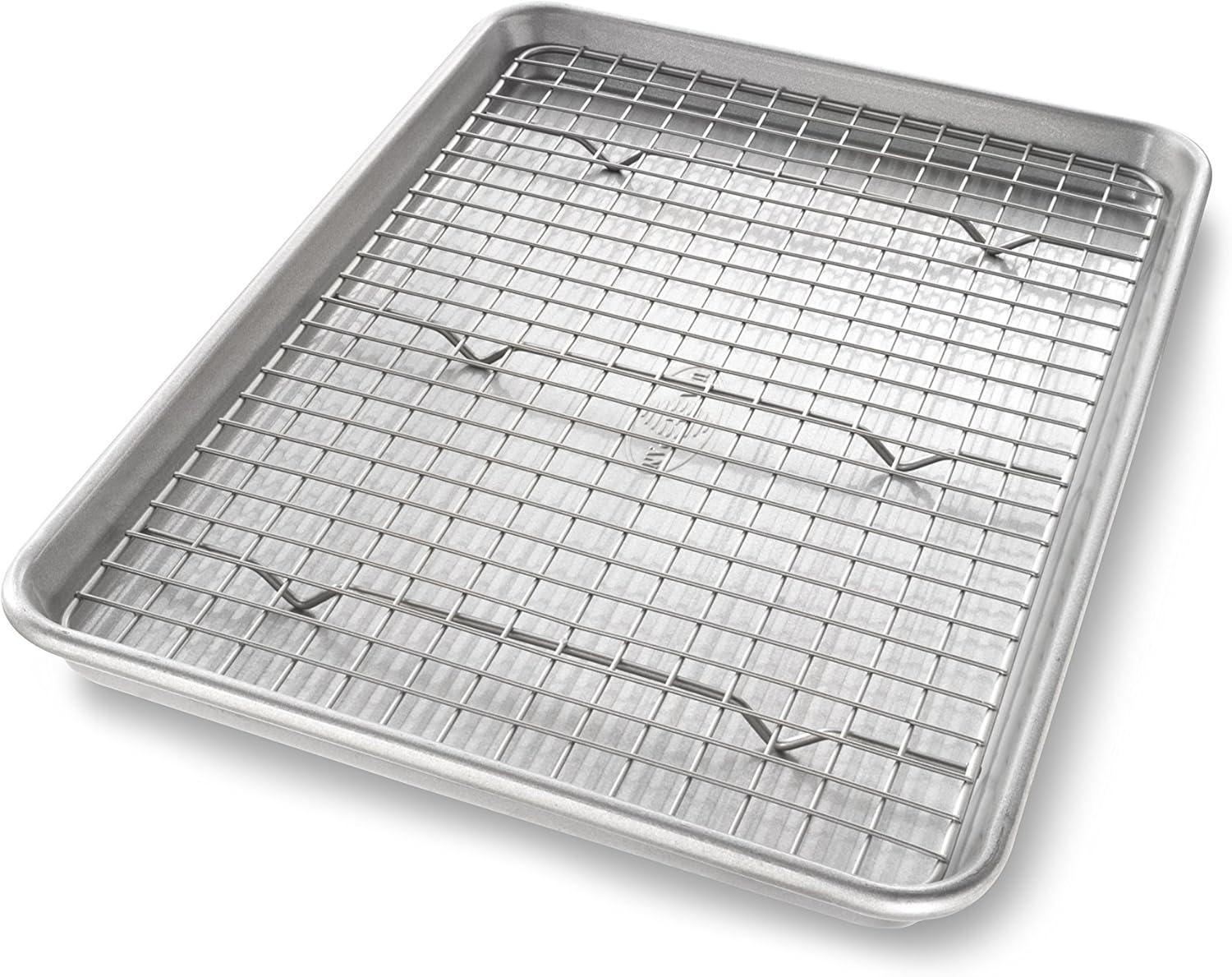 Nonstick Aluminum Jelly Roll Baking Sheet with Rack