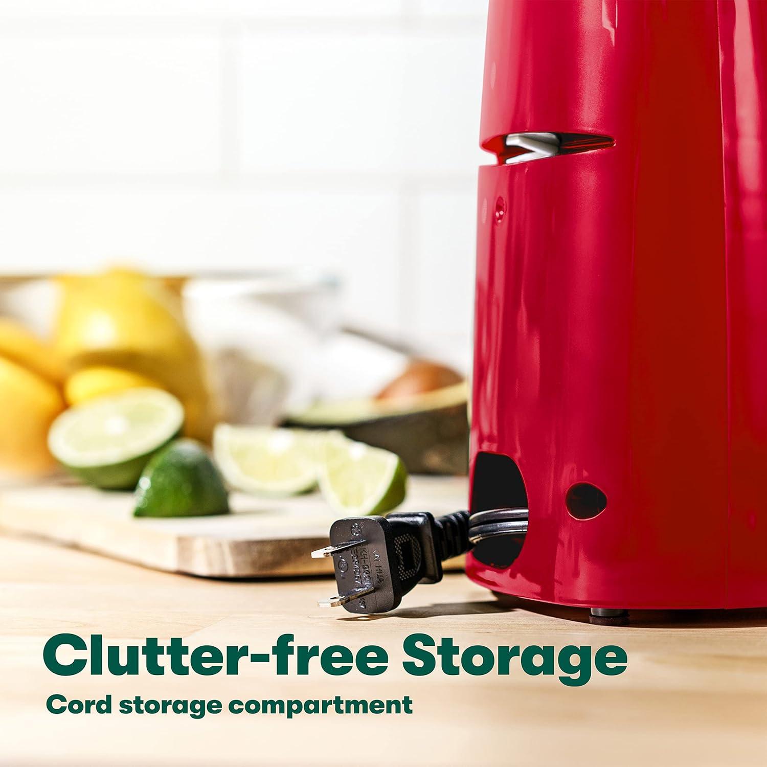 Electric Can Opener and Knife Sharpener, Multifunctional Jar and Bottle Opener with Removable Cutting Lever and Cord Storage, Stainless Steel Blade, Sage