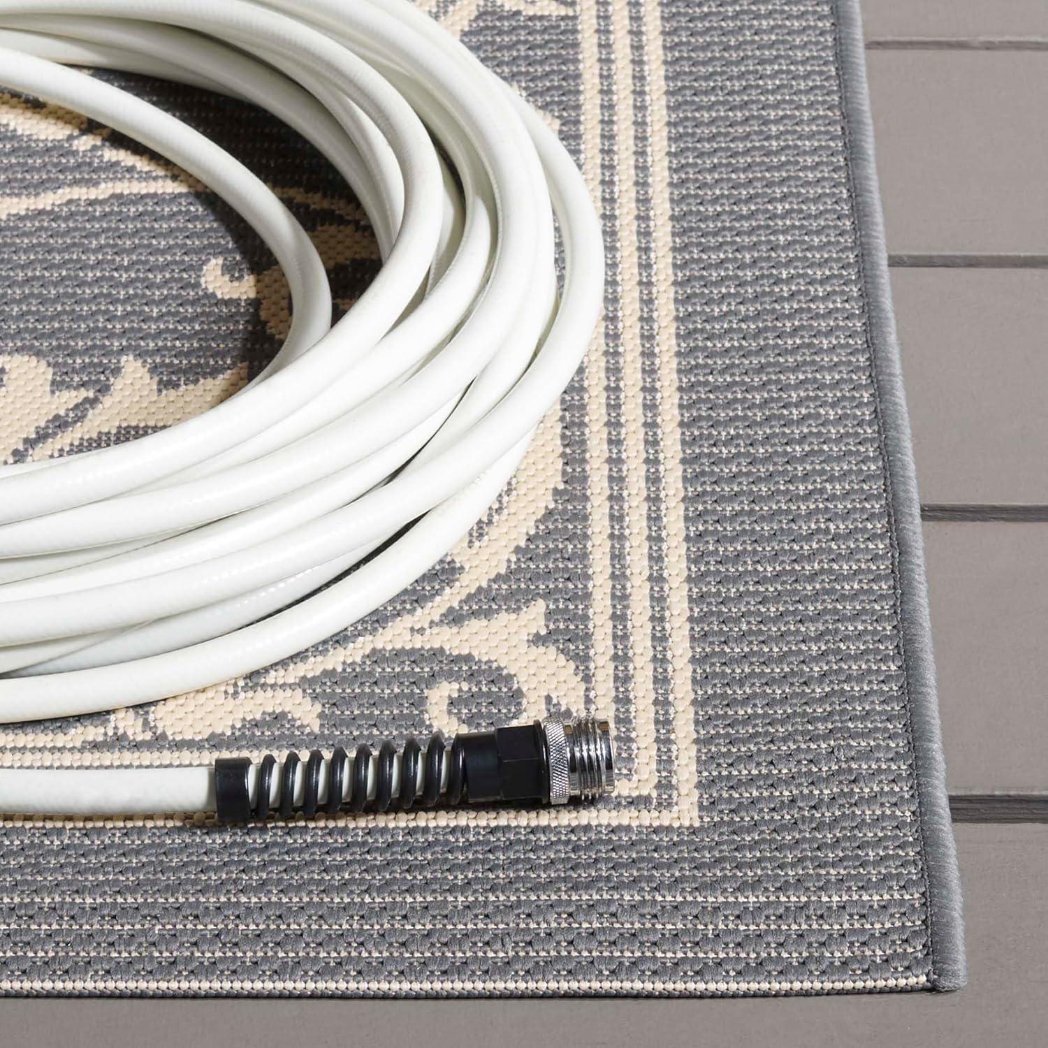 Courtyard CY2098 Power Loomed Indoor and Outdoor Accent Rug - Grey/Natural - 2'x3'7" - Safavieh