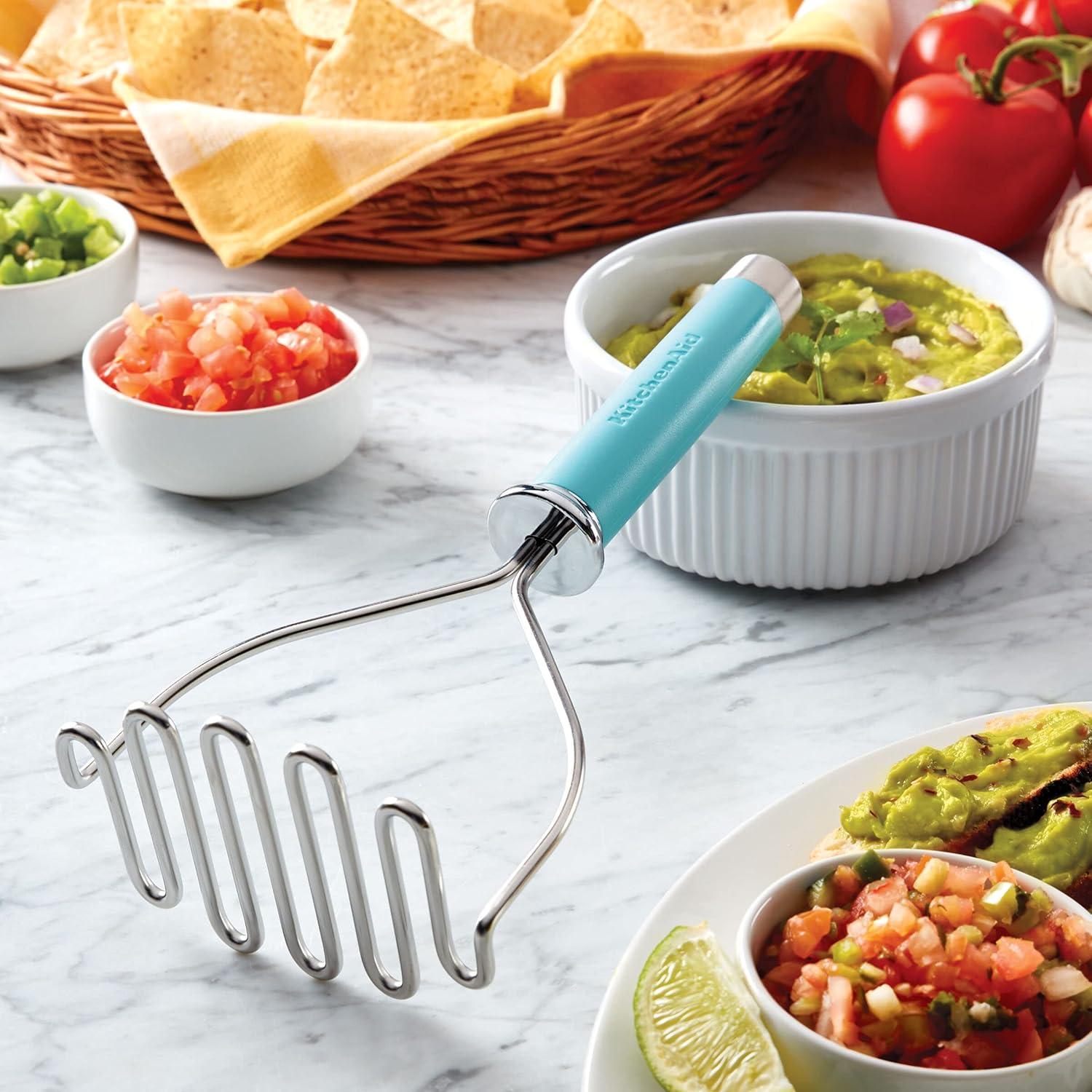 Aqua Sky Stainless Steel Wire Masher with Ergonomic Handle