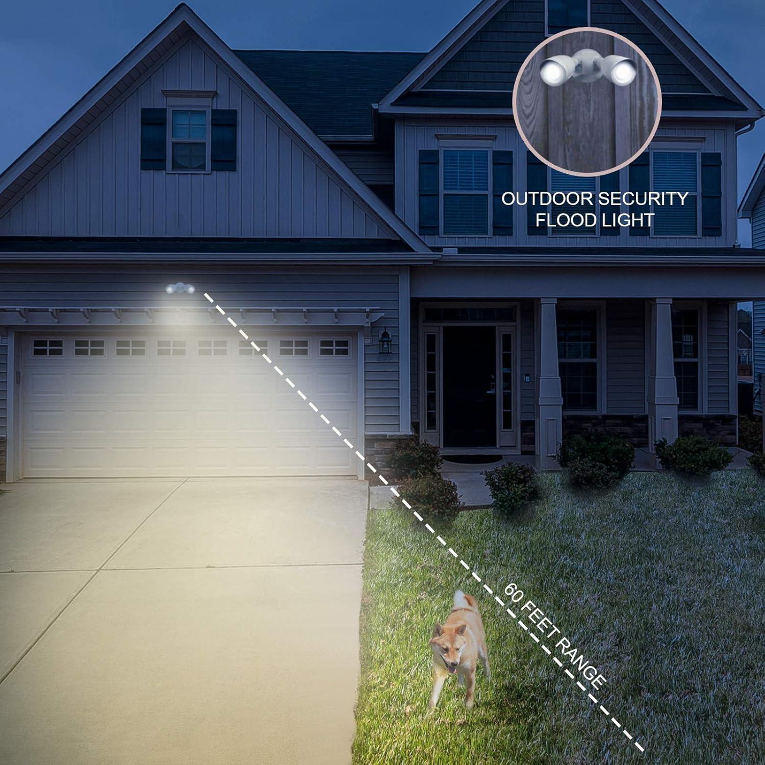 Nuvo 2 - Head LED Hardwired Outdoor Security Flood Light