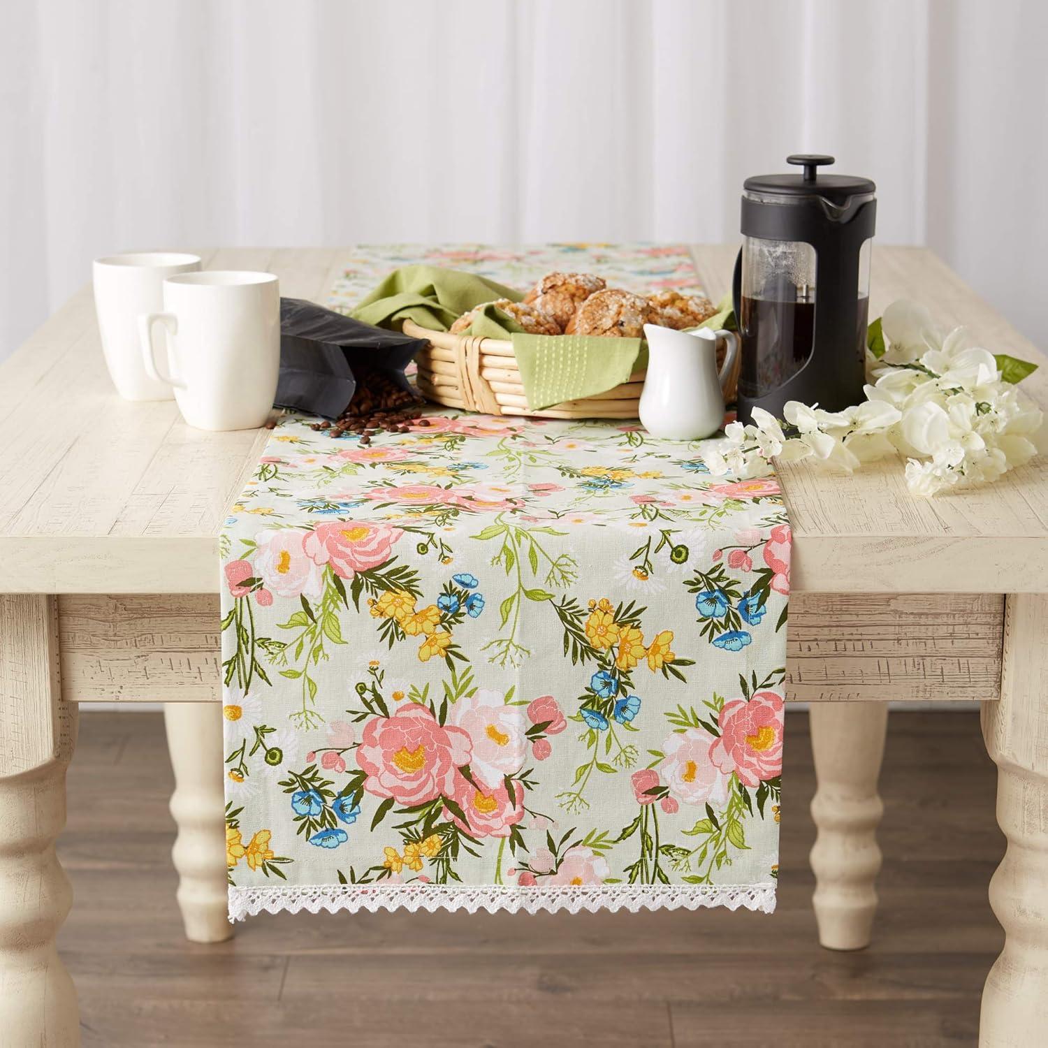 14x108 in. Spring Bouquet Print Table Runner