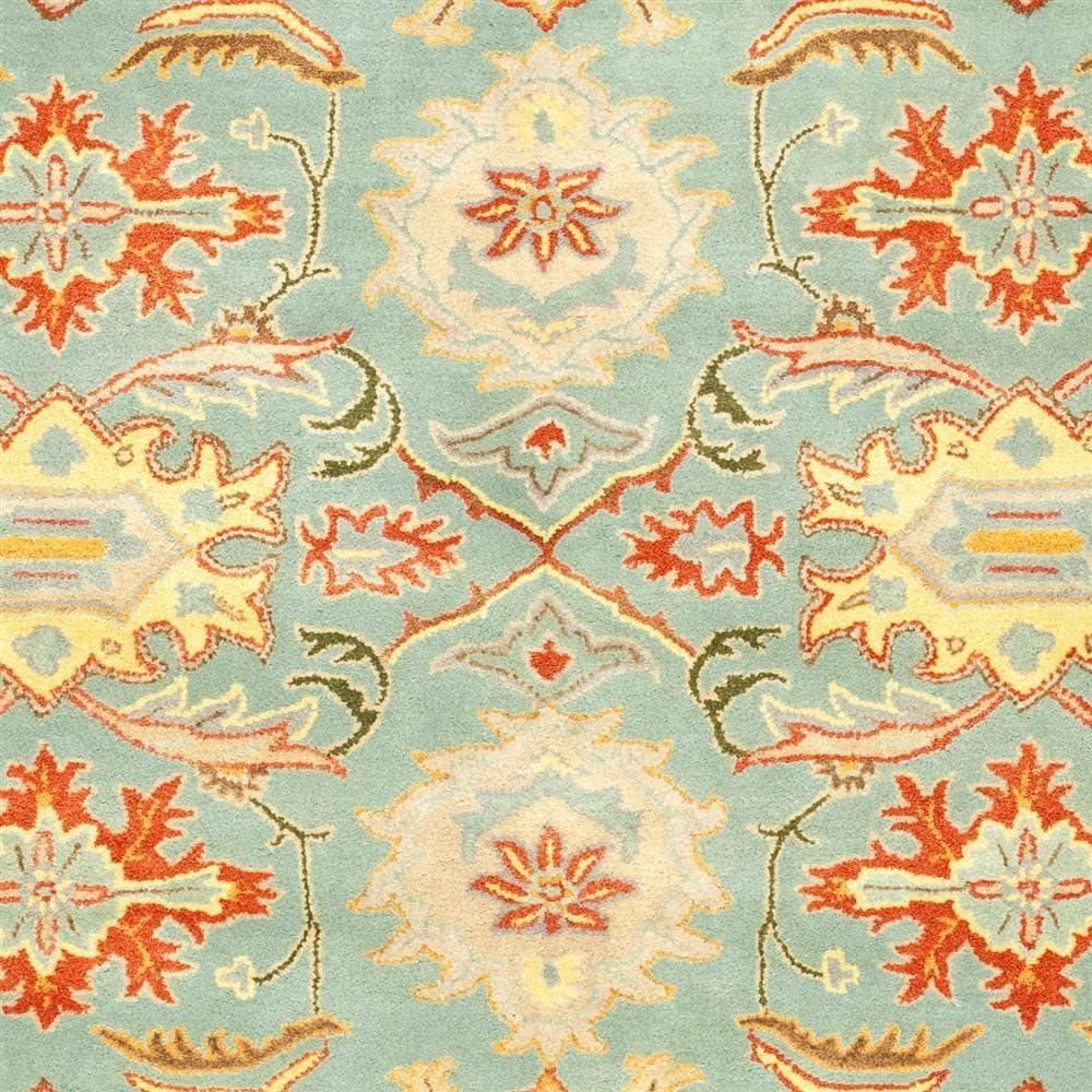 SAFAVIEH Heritage Giles Oriental Wool Area Rug, Light Blue/Ivory, 11' x 17'