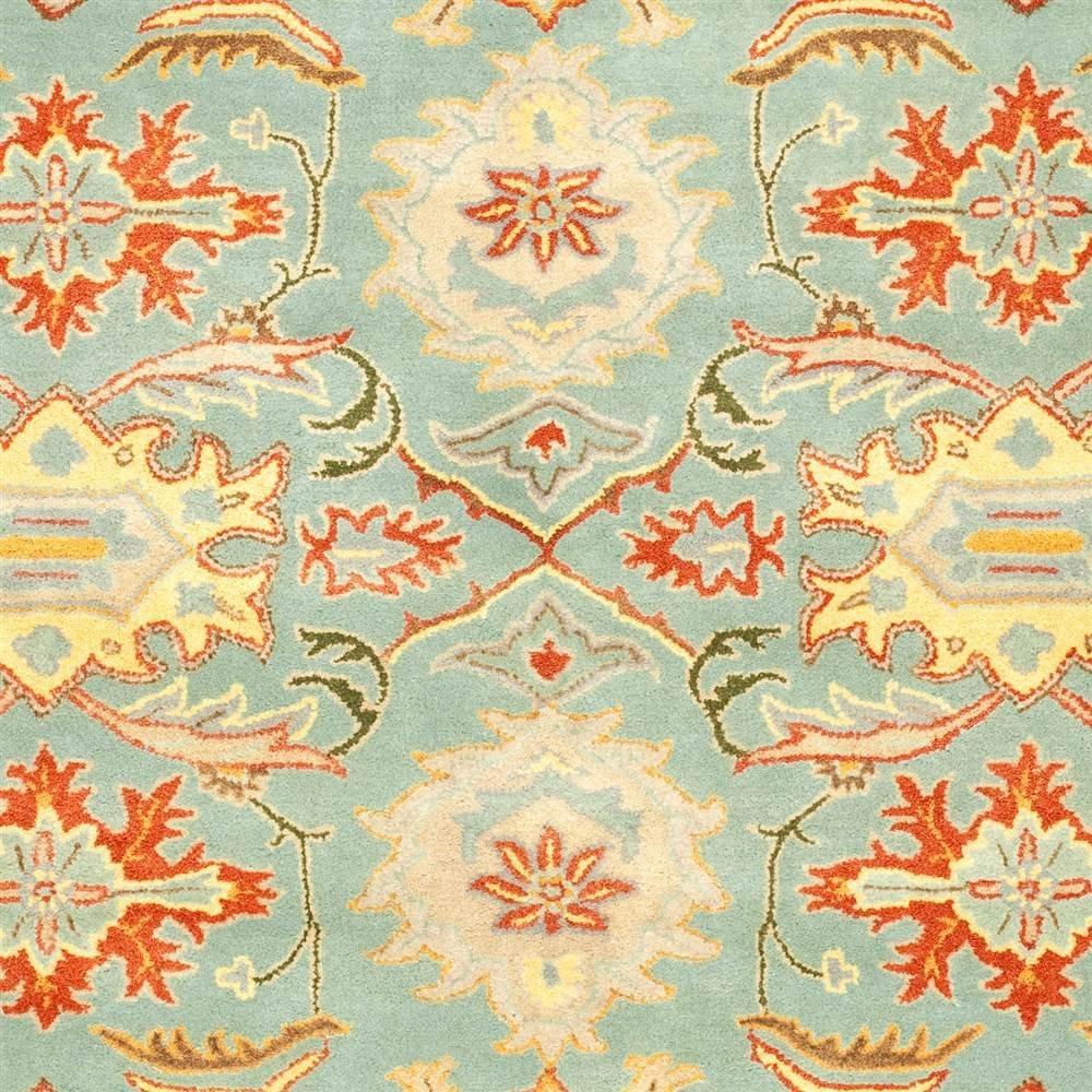 SAFAVIEH Heritage Giles Oriental Wool Area Rug, Light Blue/Ivory, 11' x 17'