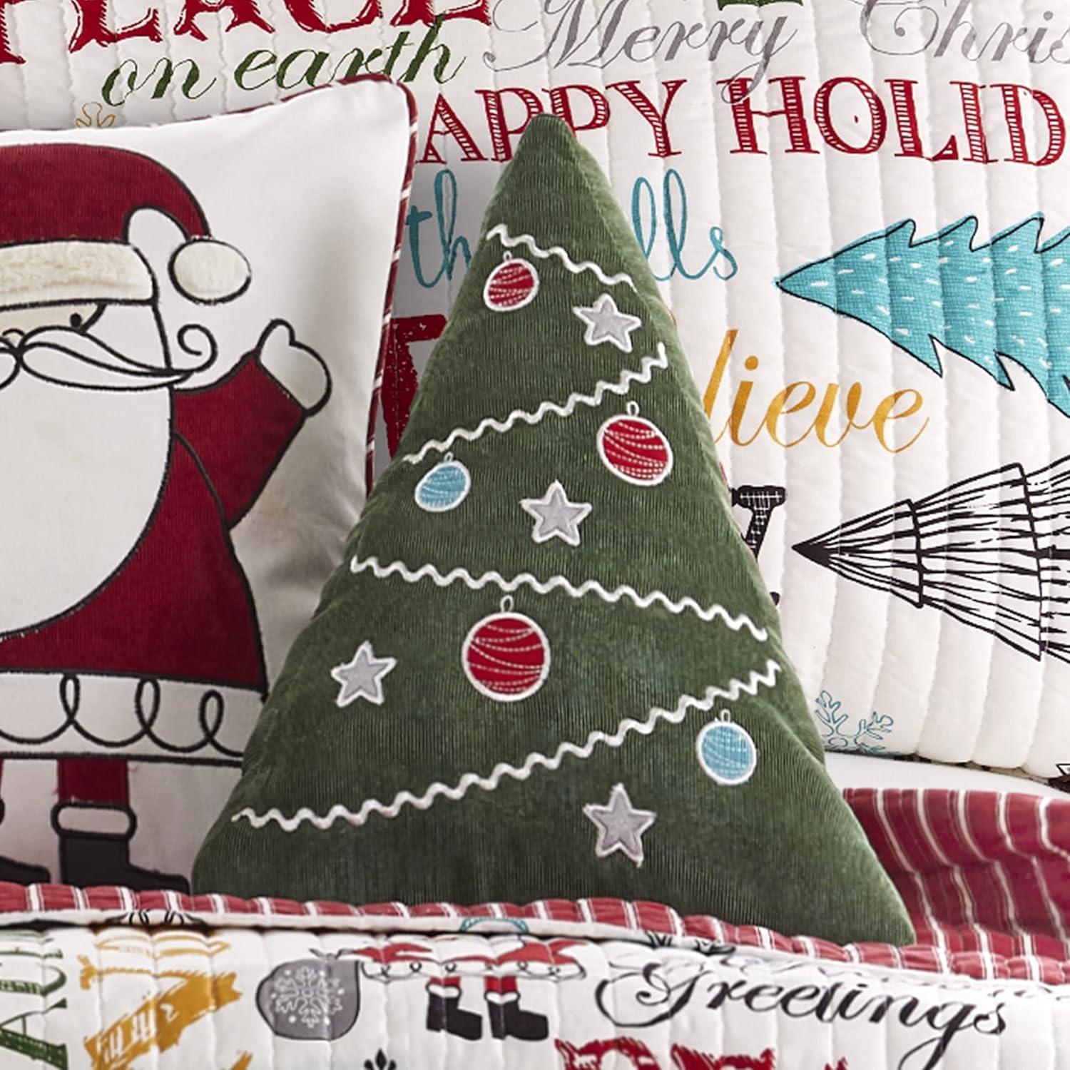 Santa Claus Lane - Christmas Tree Decorative Pillow - Levtex Home