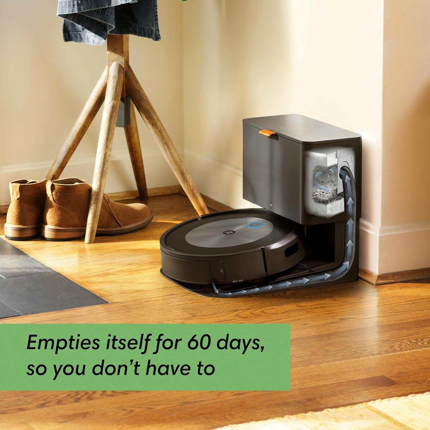 Open Box iRobot® Roomba® j7+ (7550) Self-Emptying Robot Vacuum Cleaner - Smart Mapping