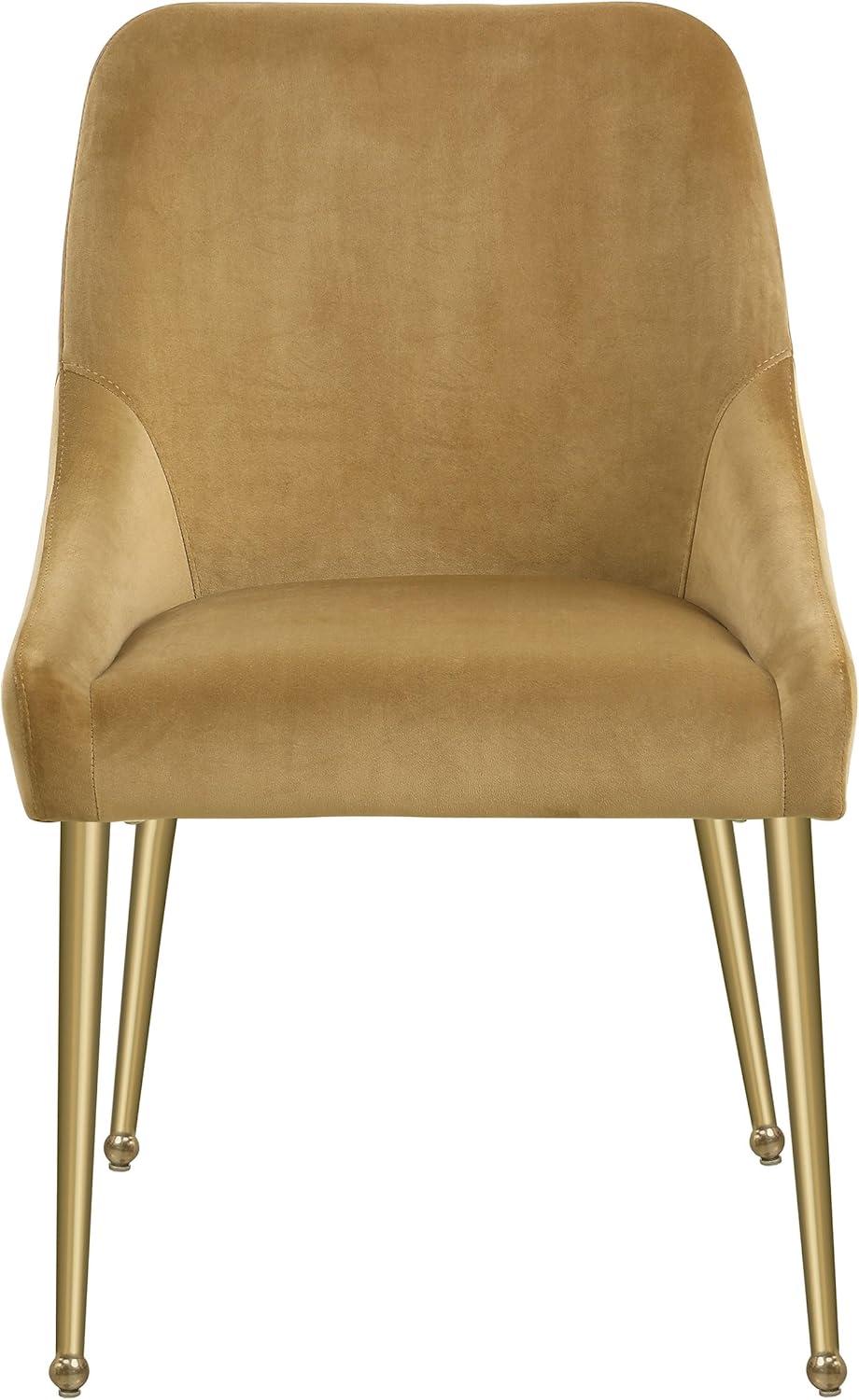 Coaster Mayette Velvet Parsons Wingback Dining Side Chair in Brown