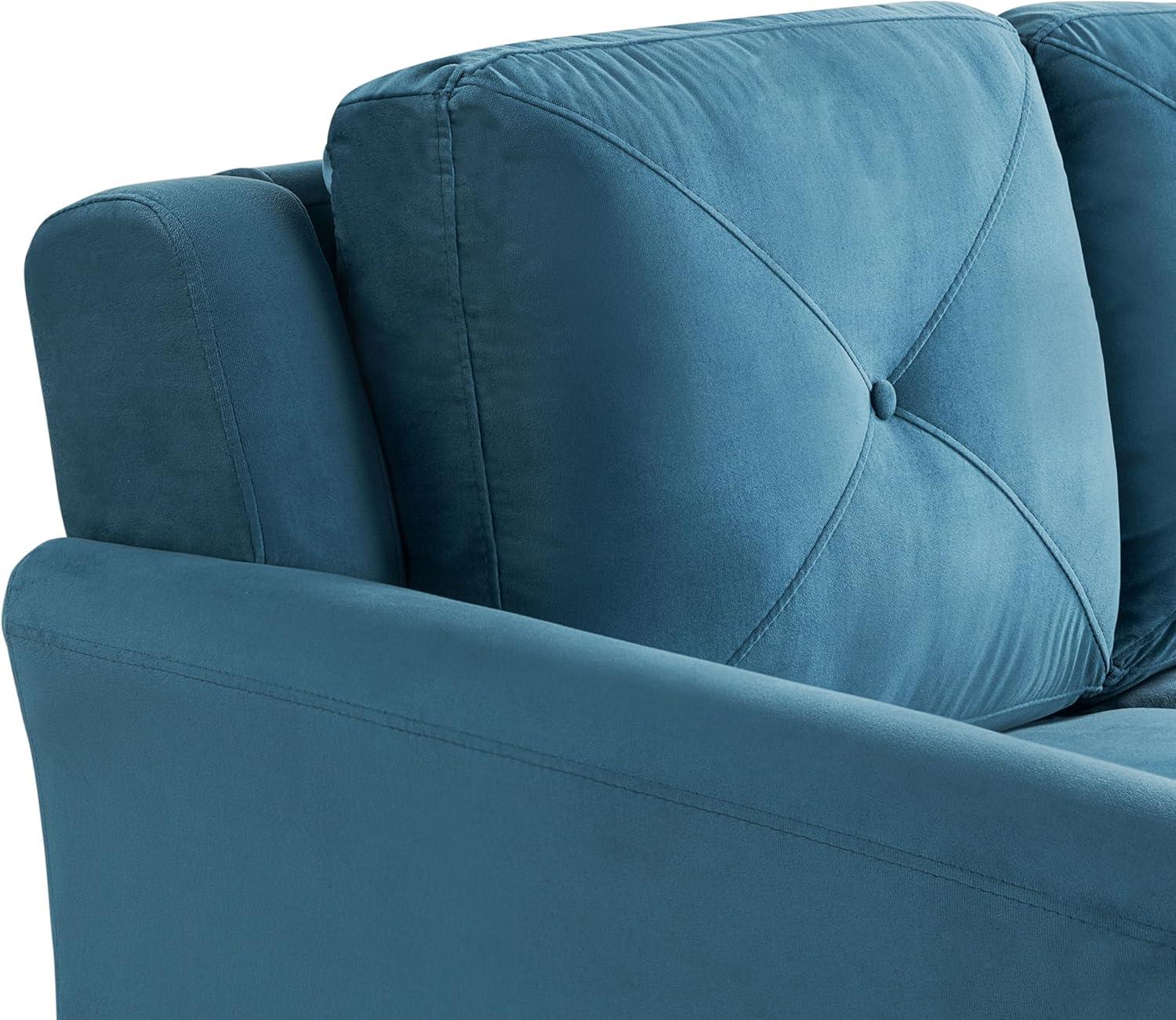 Lifestyle Solutions Harper Sofa Blue Velvet