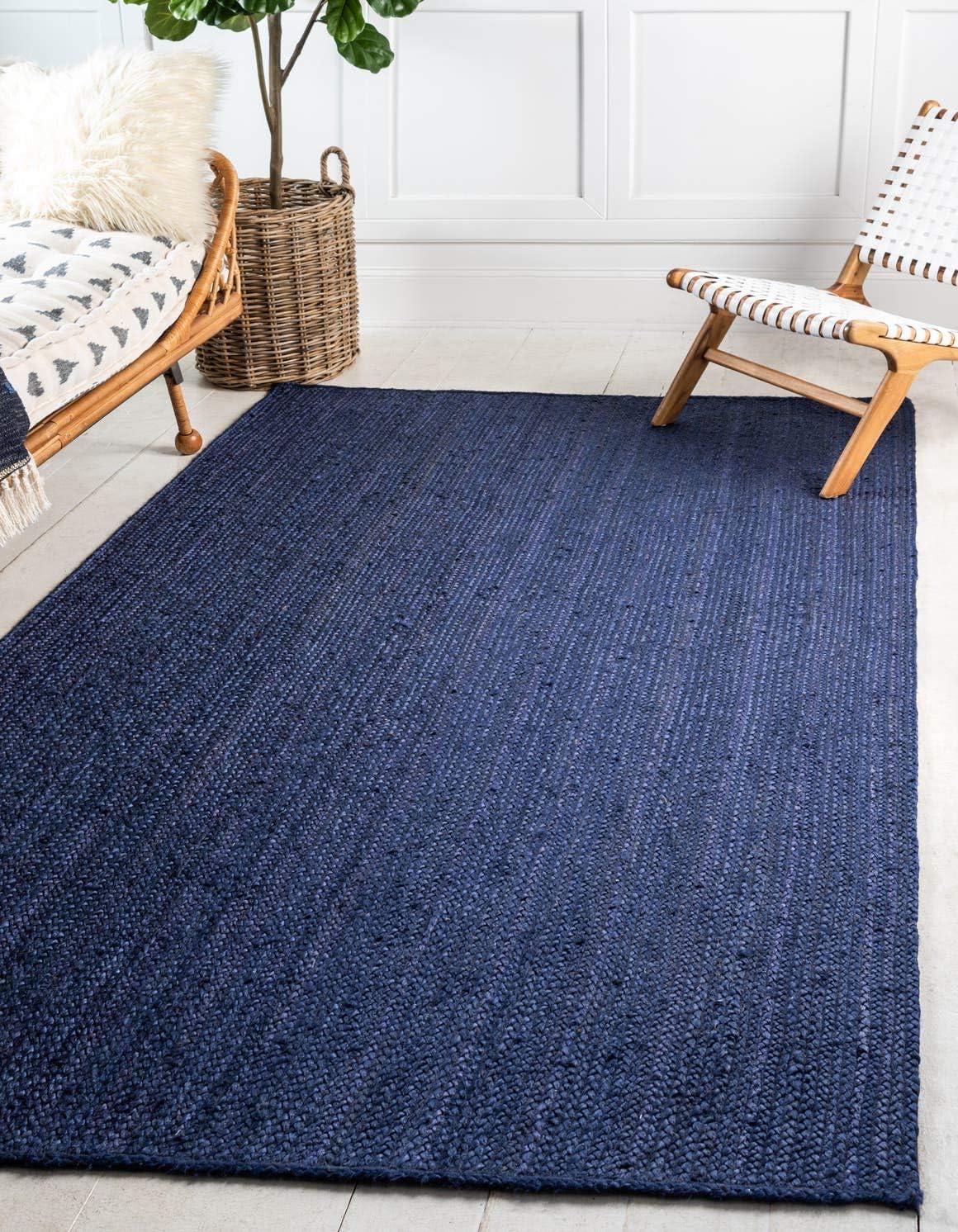 Unique Loom 5' 1 x 8' 0 Dhaka Braided Jute Rectangle Area Rug