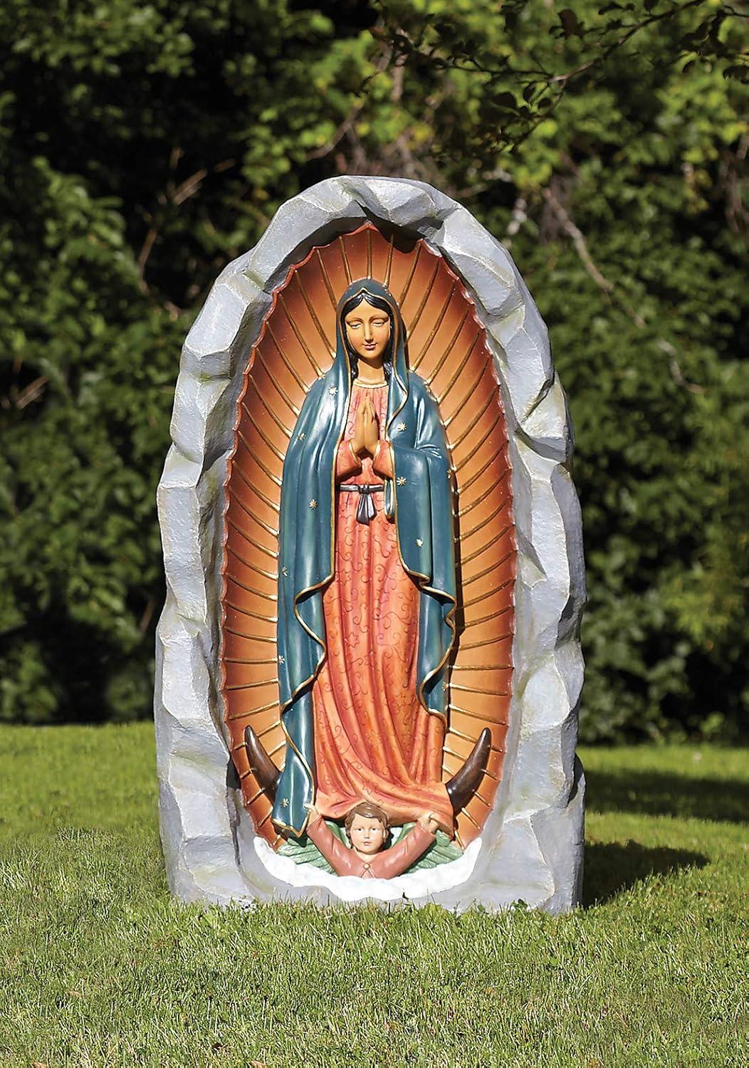Roman Our Lady of Guadalupe Outdoor Statue - 36"