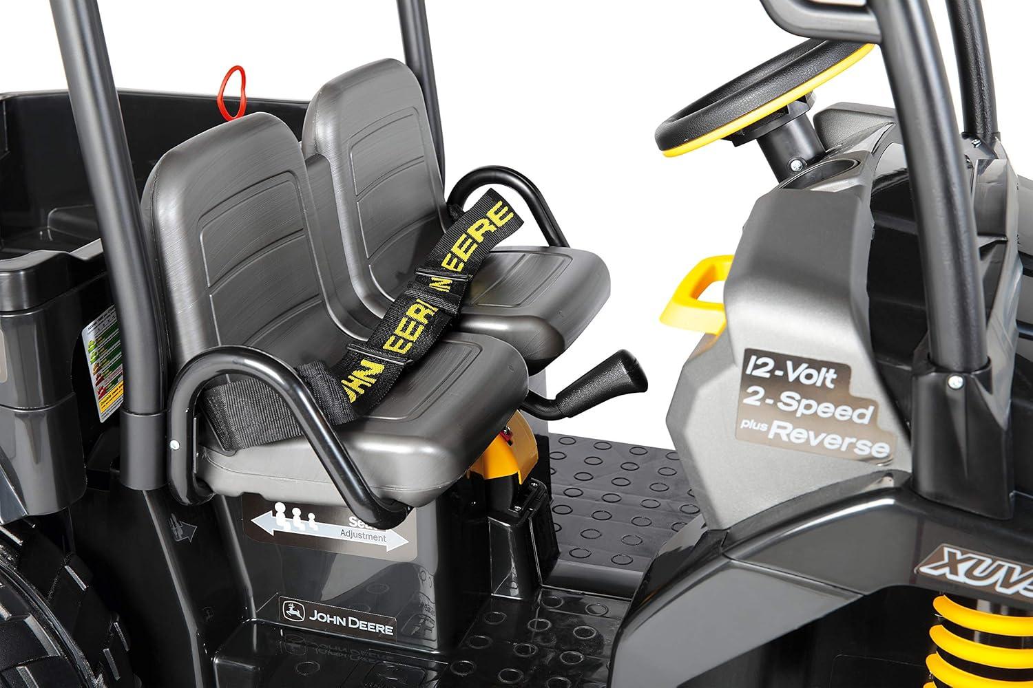 Peg Perego John Deere Gator XUV Midnight Black, 12-Volt Battery-Powered Ride-on