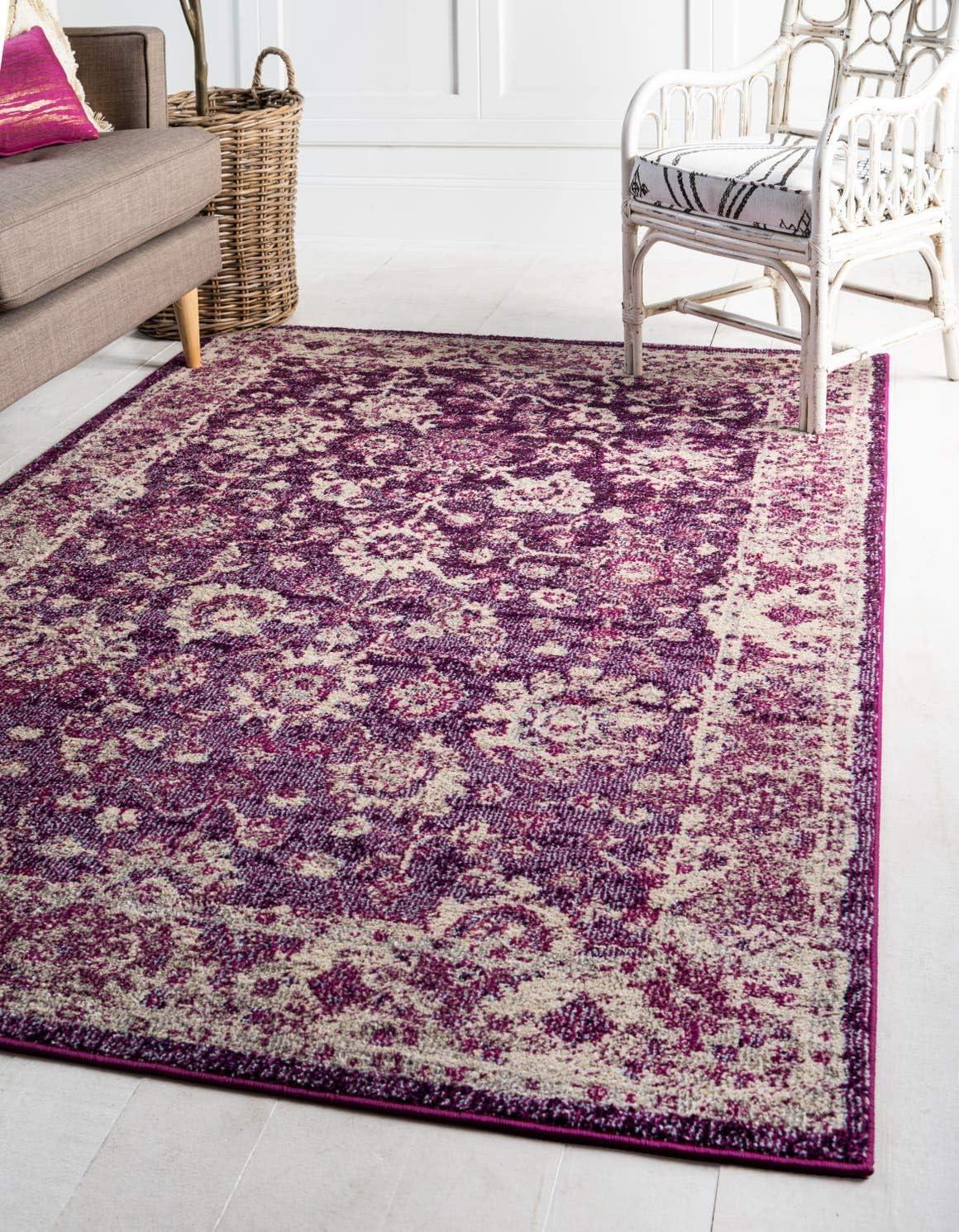 Penrose Krystle Purple 8 ft. x 10 ft. Area Rug