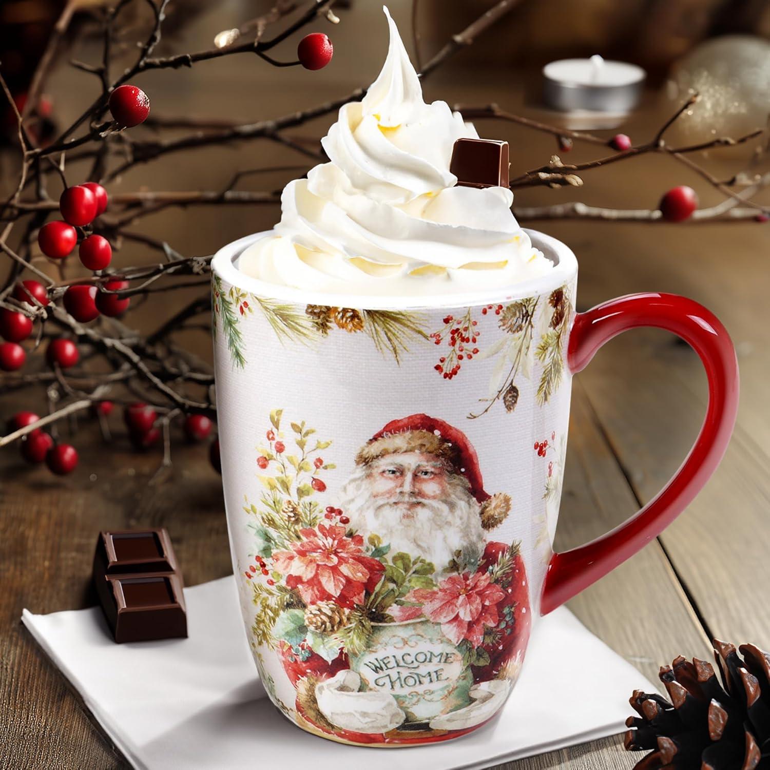 22oz 4pk Earthenware Christmas Story Mugs - Certified International