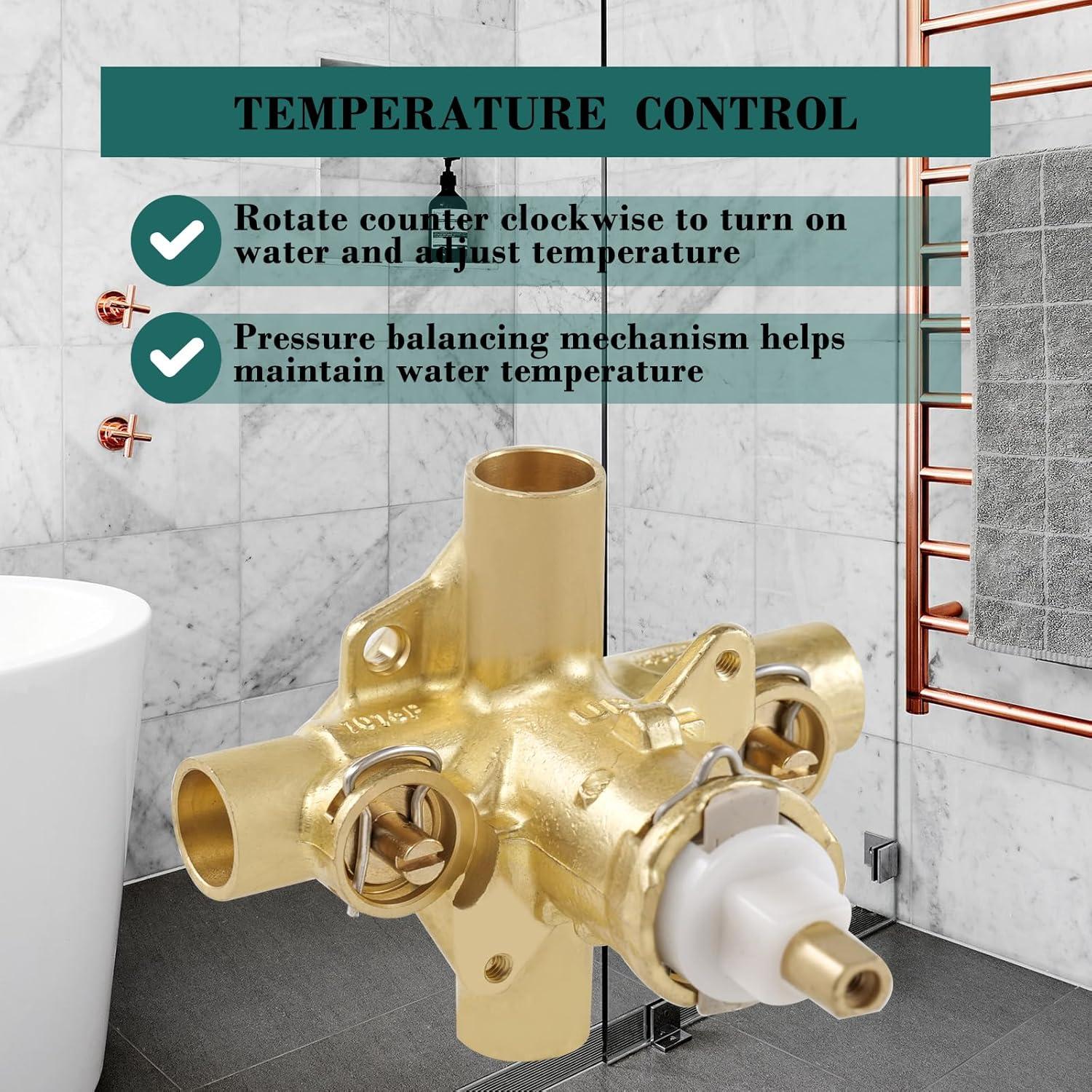 M-Pact Posi-Temp IPS Connection Pressure Balancing Valve