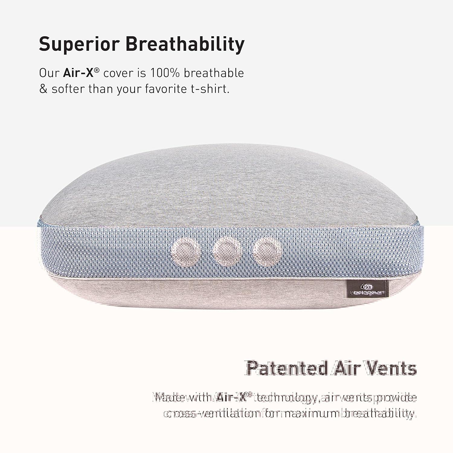 Bedgear Bedgear Flow Performance Pillow - Breathable Bed Pillow - Medium - Washable Cover