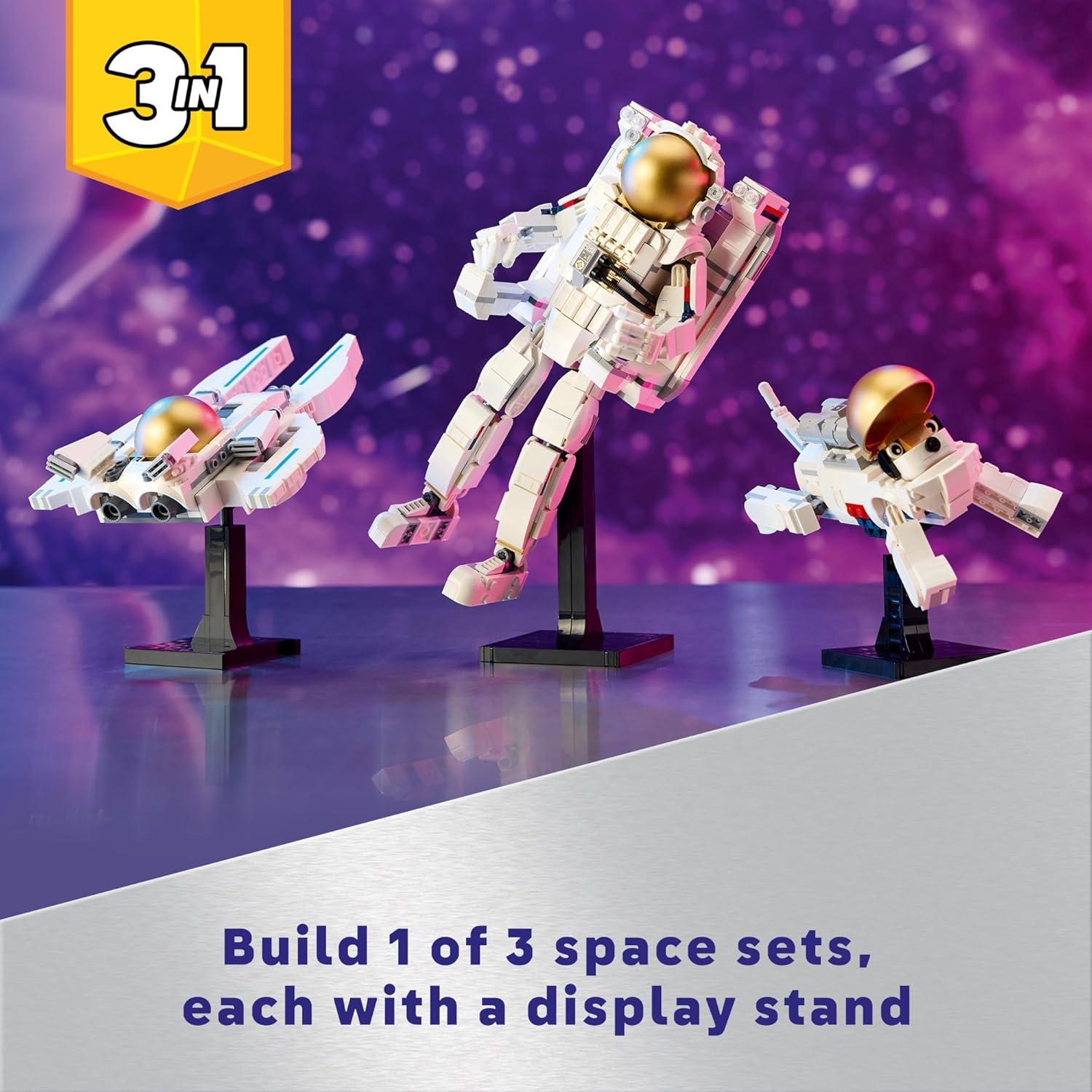 LEGO Creator 3 in 1 Space Astronaut Toy Set, Science Toy 31152