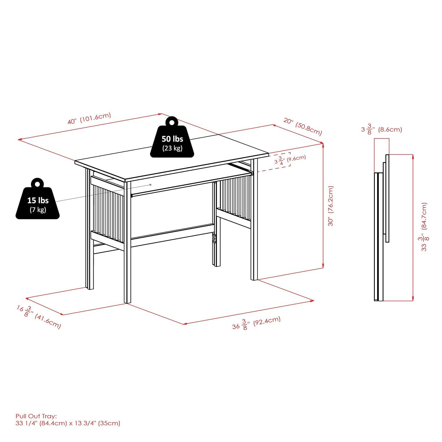 Alcott Hill® Bednarz Snowcreek Foldable Computer Desk & Reviews | Wayfair