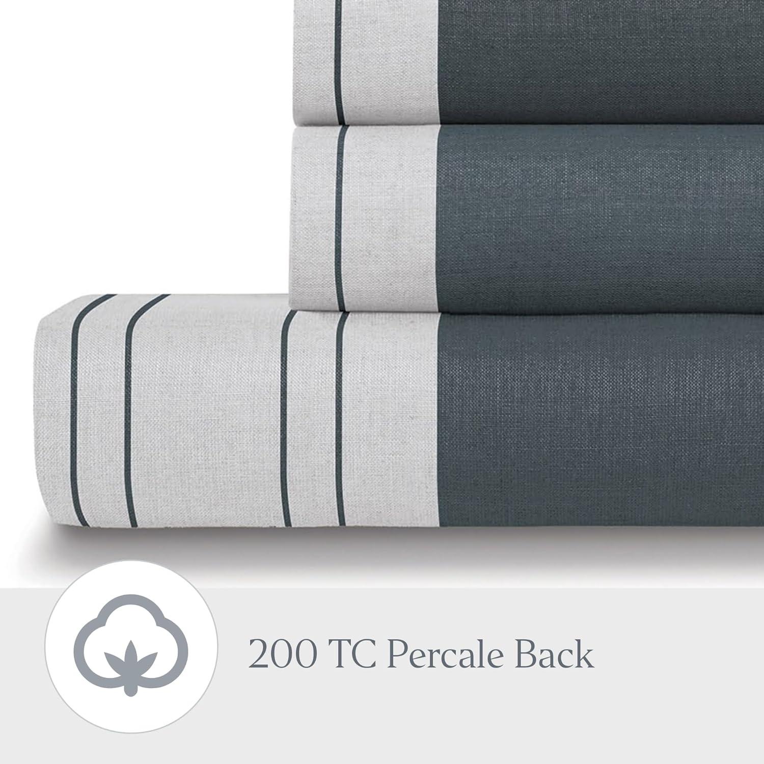 Ella Jayne Home French Linen Cotton Striped Duvet Cover Set