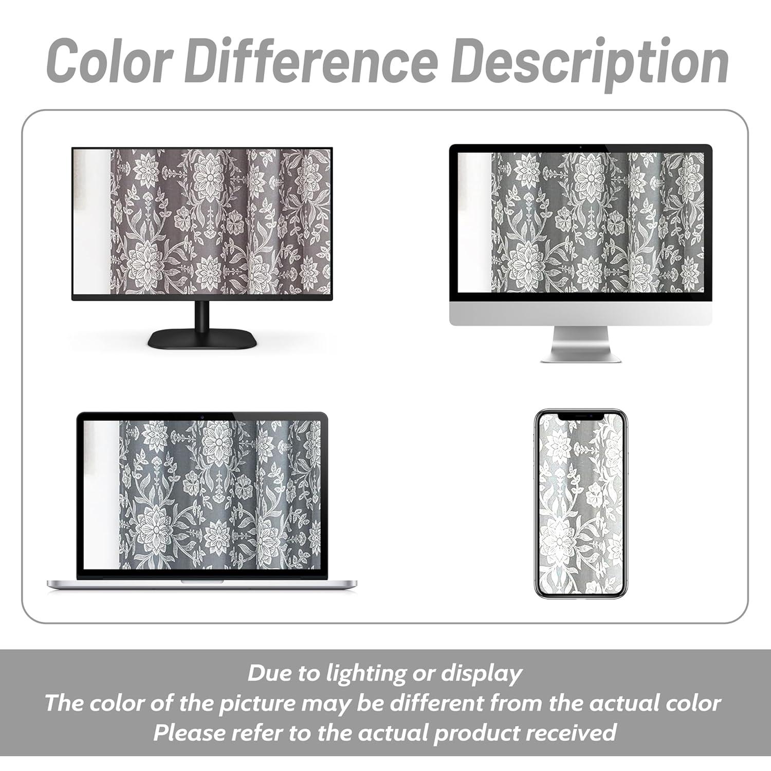 DriftAway Twyla Floral Tailored 52'' W Window Valance