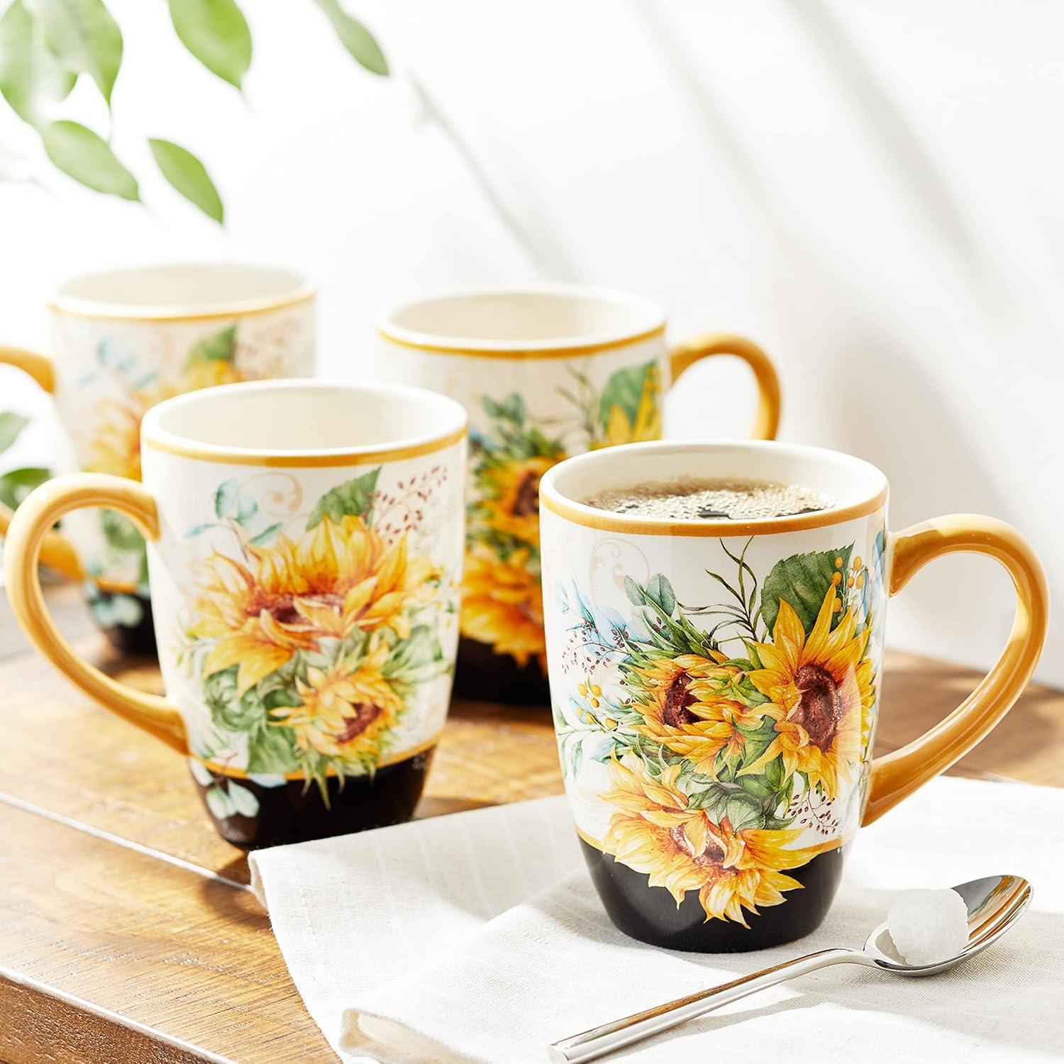 Certified International Sunflower Fields Set/4 Mug