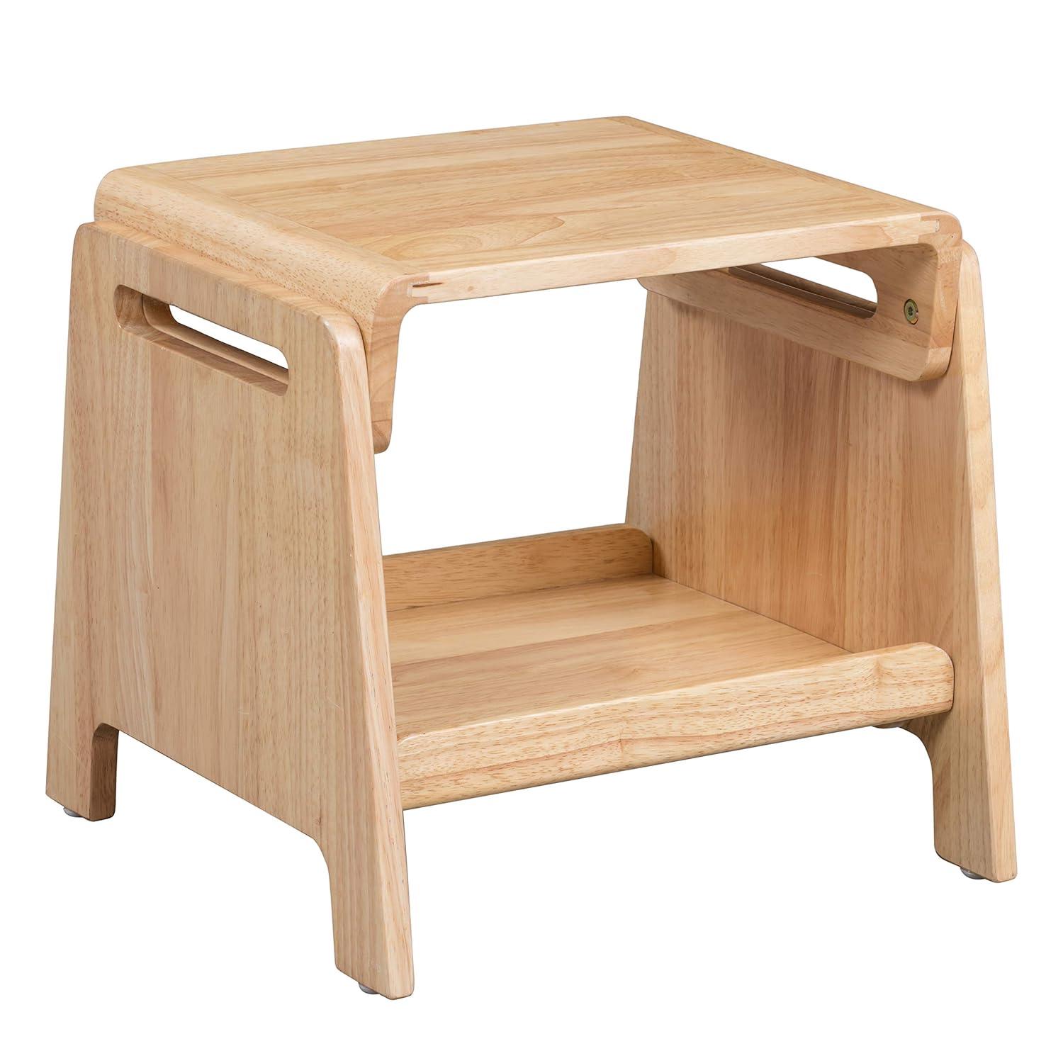 ECR4Kids Sit or Step Stool, Natural