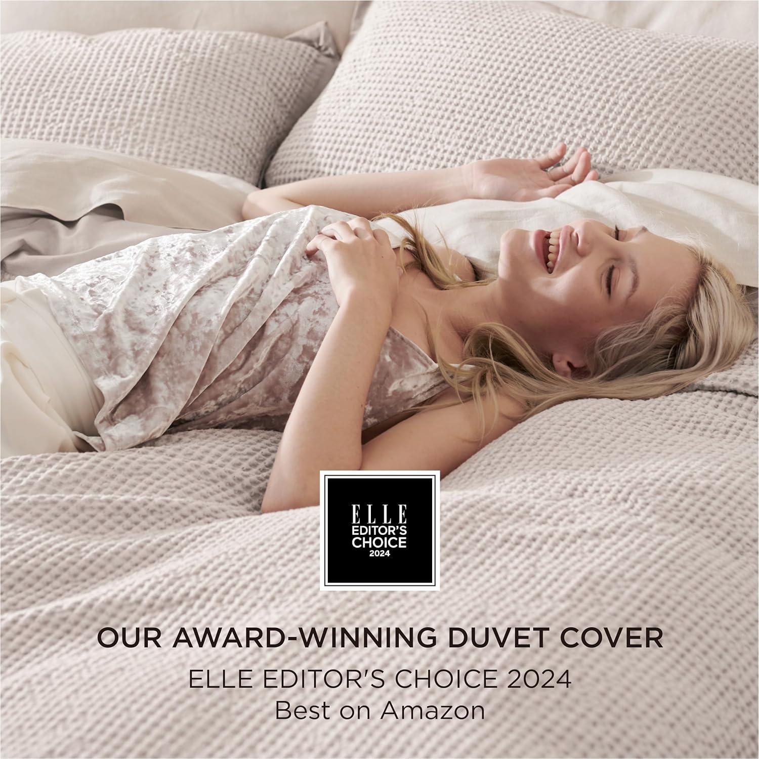 Bedsure Bedsure 100% Cotton Waffle Weave Duvet Cover