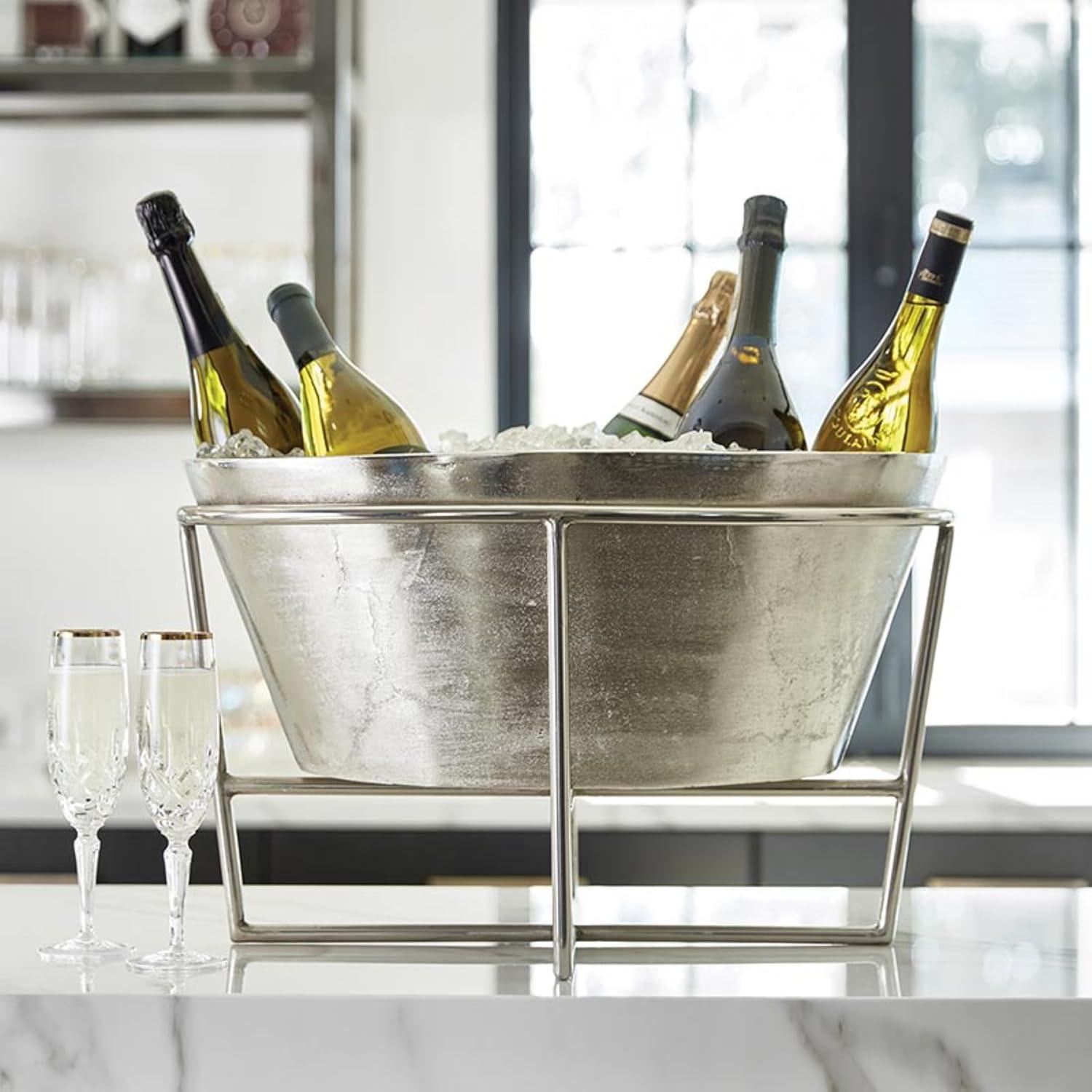 Creative Brands  Aluminum Wine Cooler - Silver