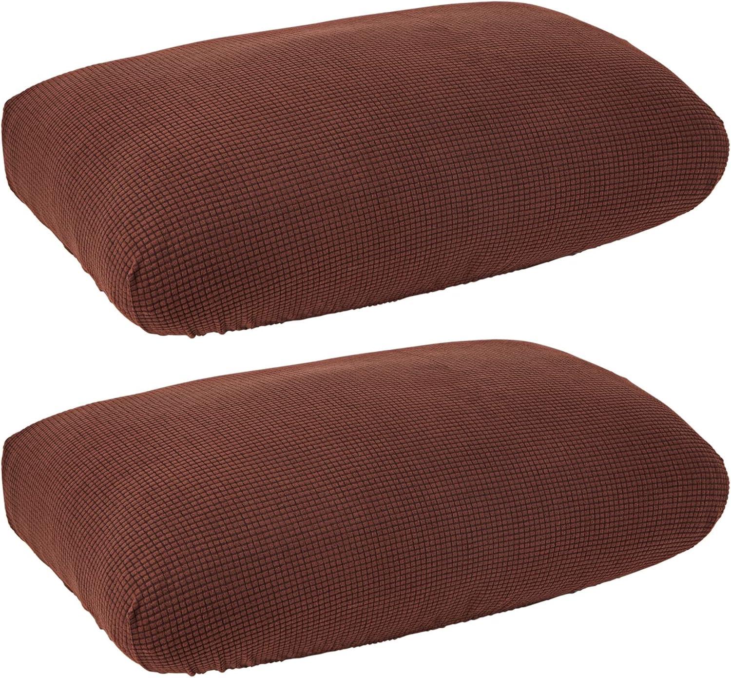 Juvale 2 Pack Stretch Outdoor Cushion Covers for Patio Furniture and Sofas, Reversible (Medium, Grey)