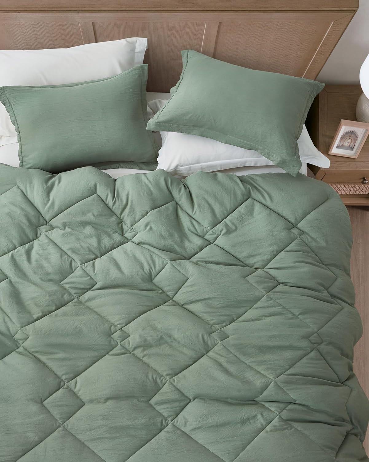 Chezmoi Collection Logan Solid Comforter Set