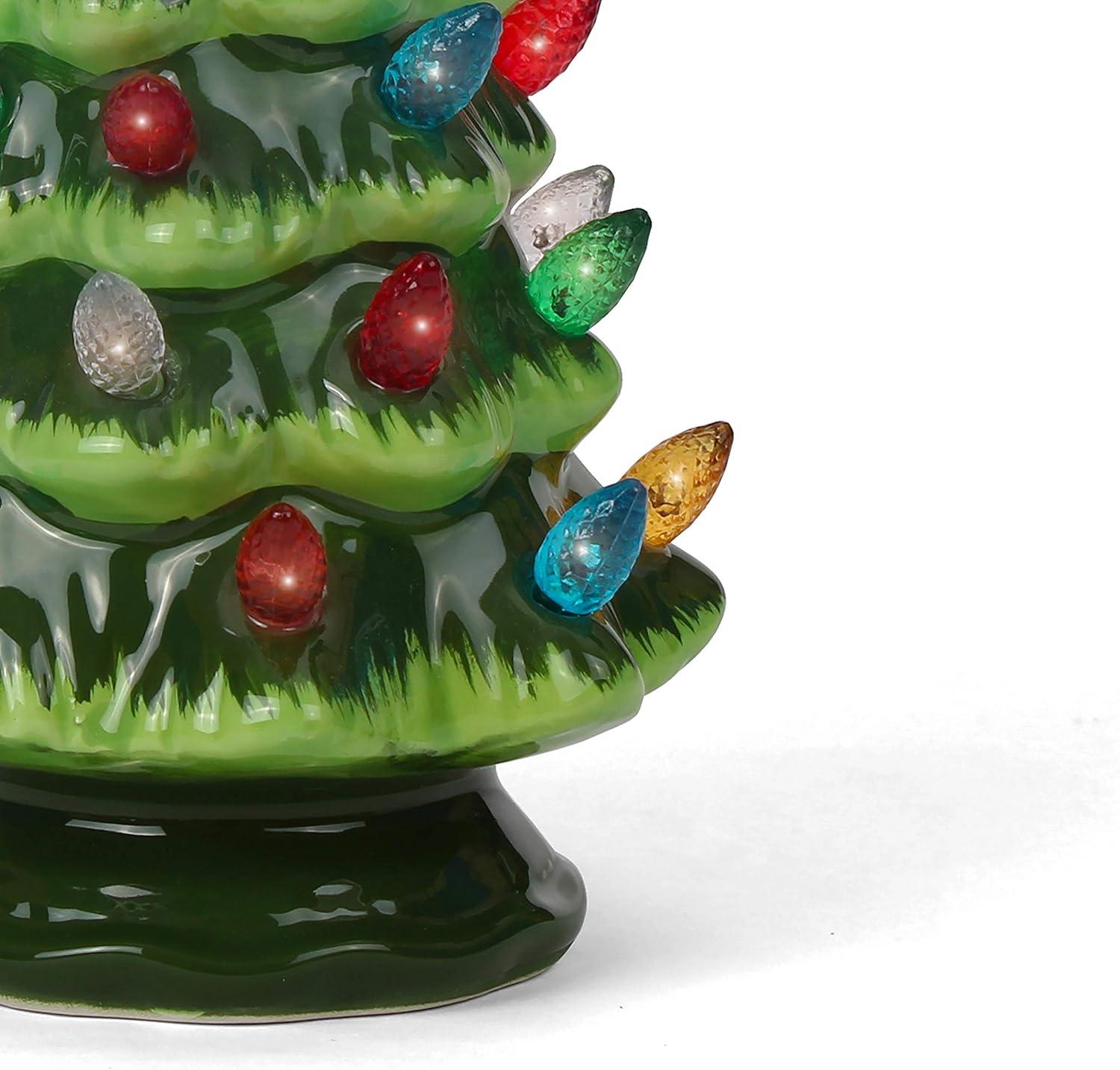 Ceramic Christmas Tree That Lights Ups-Inspired Vintage Christmas Tree-Indoor Christmas Decorations