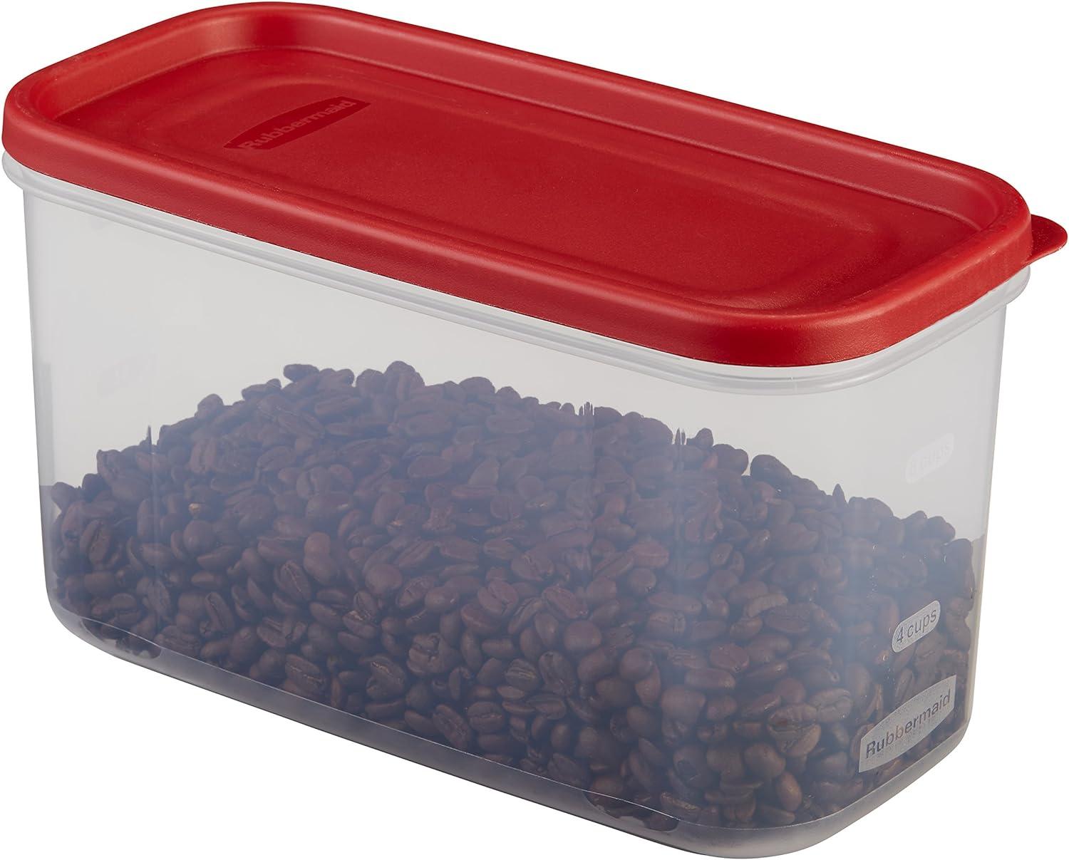 Rubbermaid Modular Canister Food Storage Container with Lid, 10 Cup