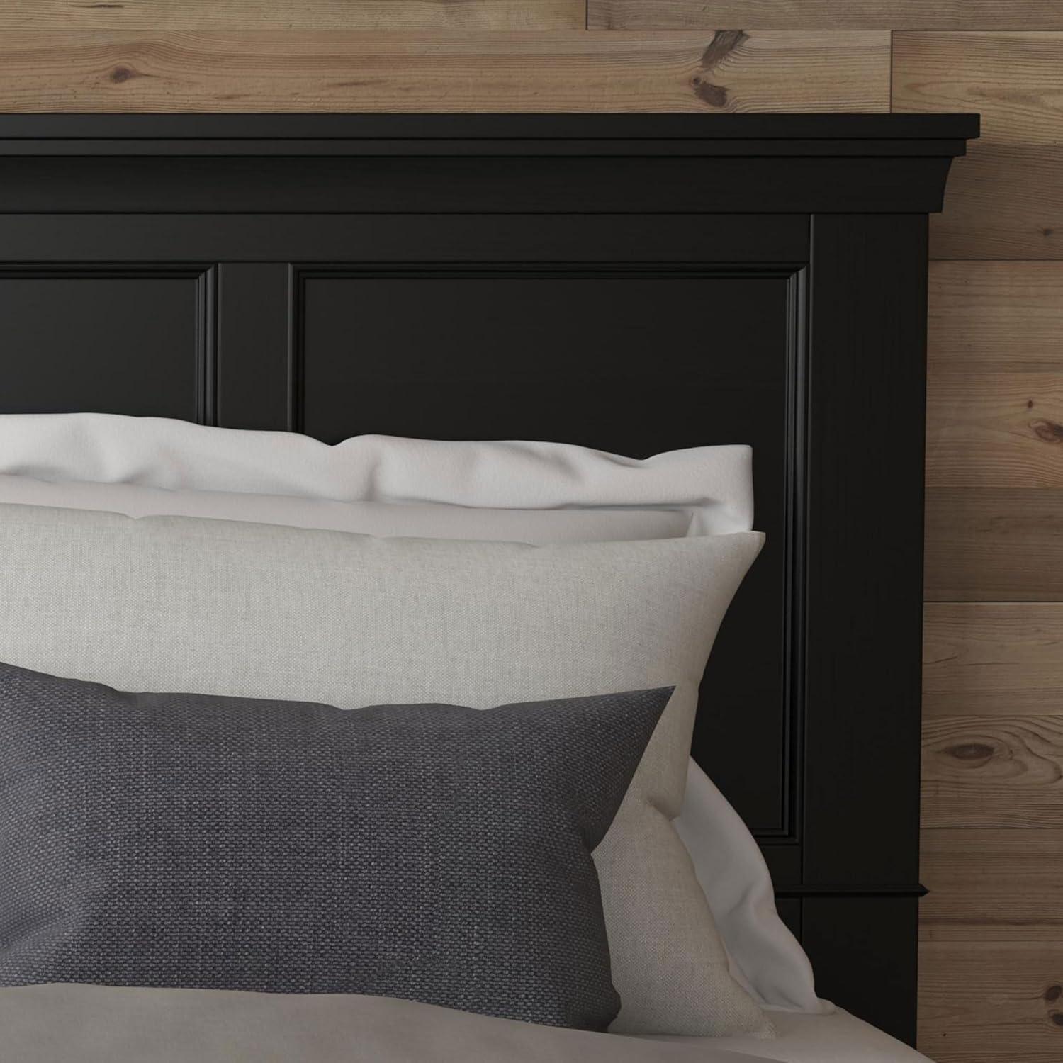 Homestyles Bedford Wood King Headboard in Black