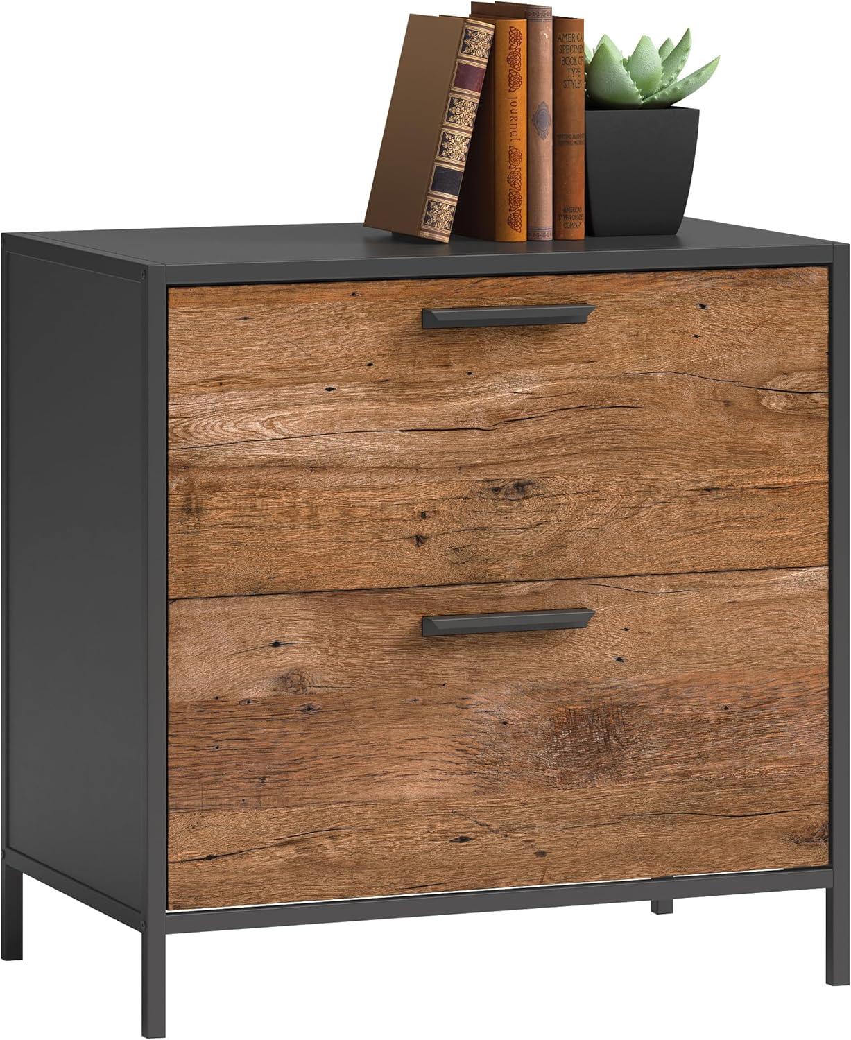 2 Drawer Boulevard Café Lateral File Cabinet Black - Sauder